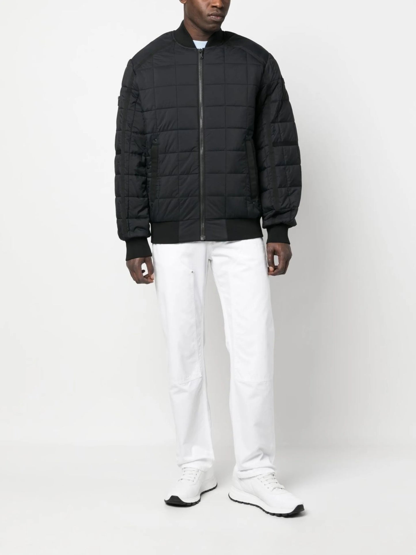 padded recycled-nylon jacket
