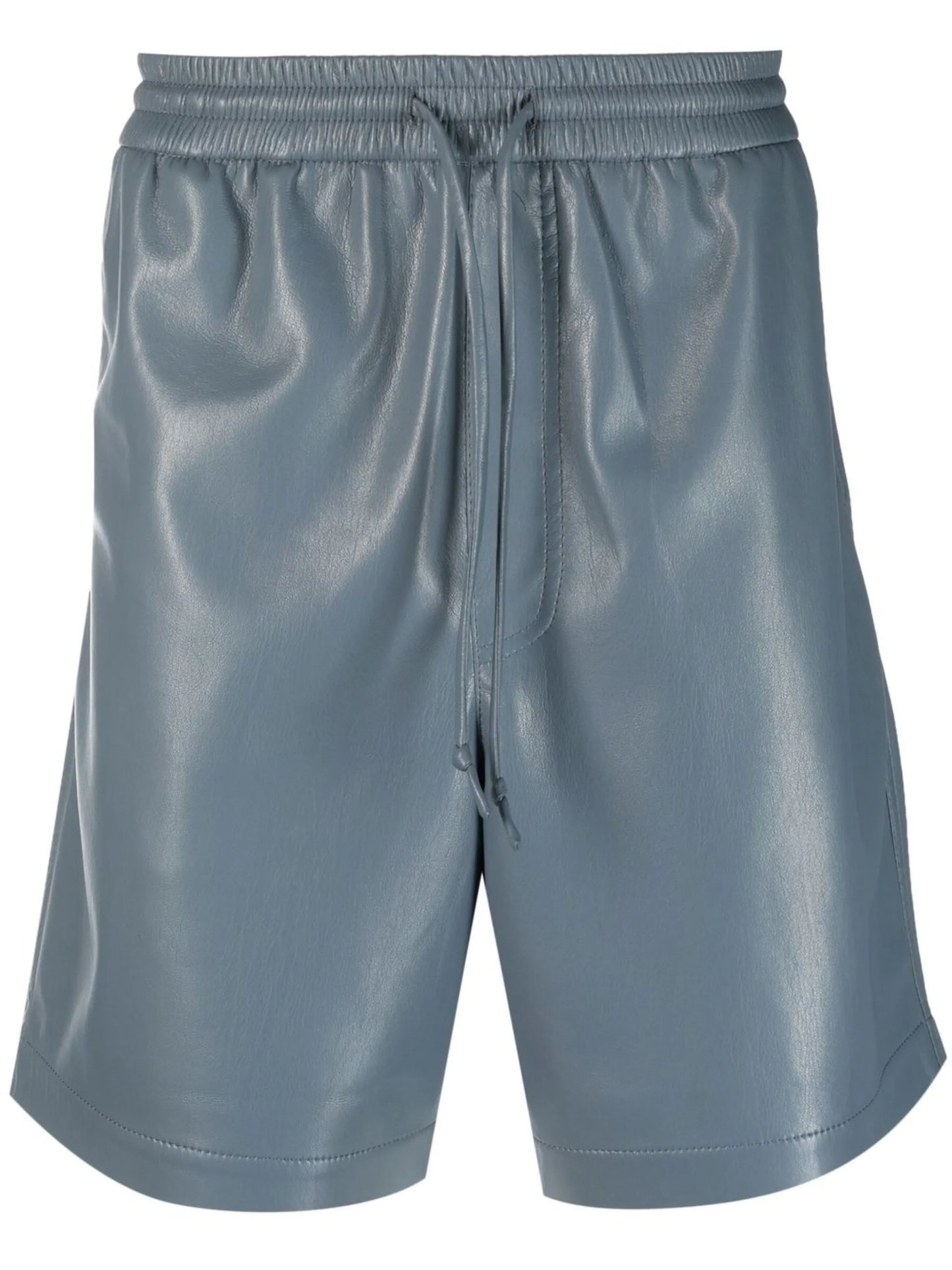 faux leather Bermuda shorts