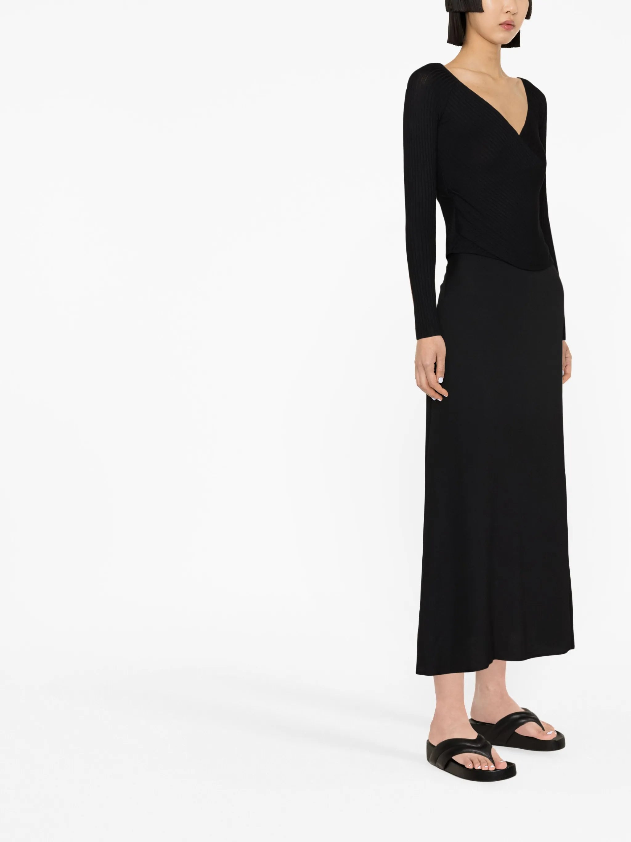 Bea high-waist midi skirt