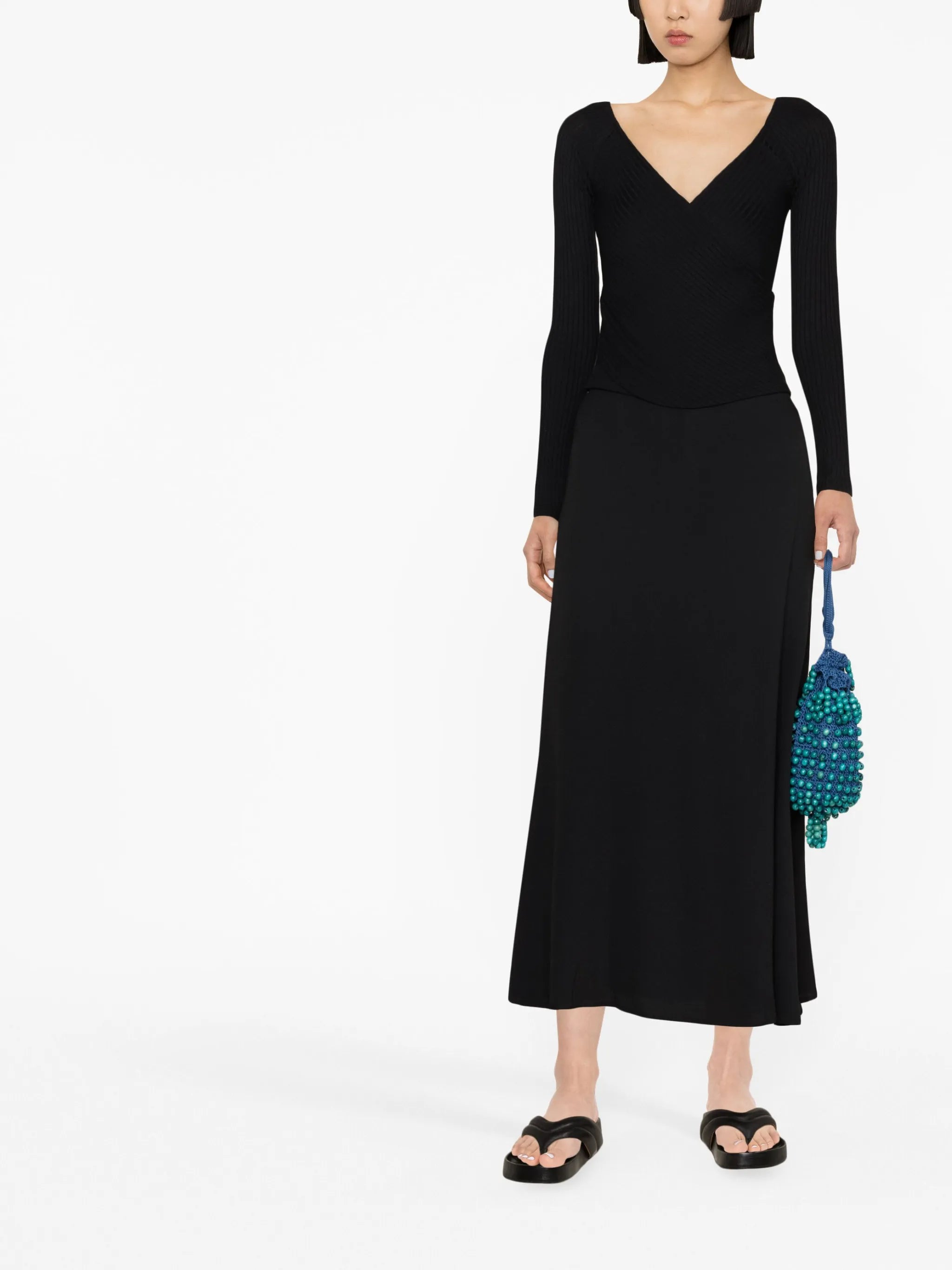 Bea high-waist midi skirt