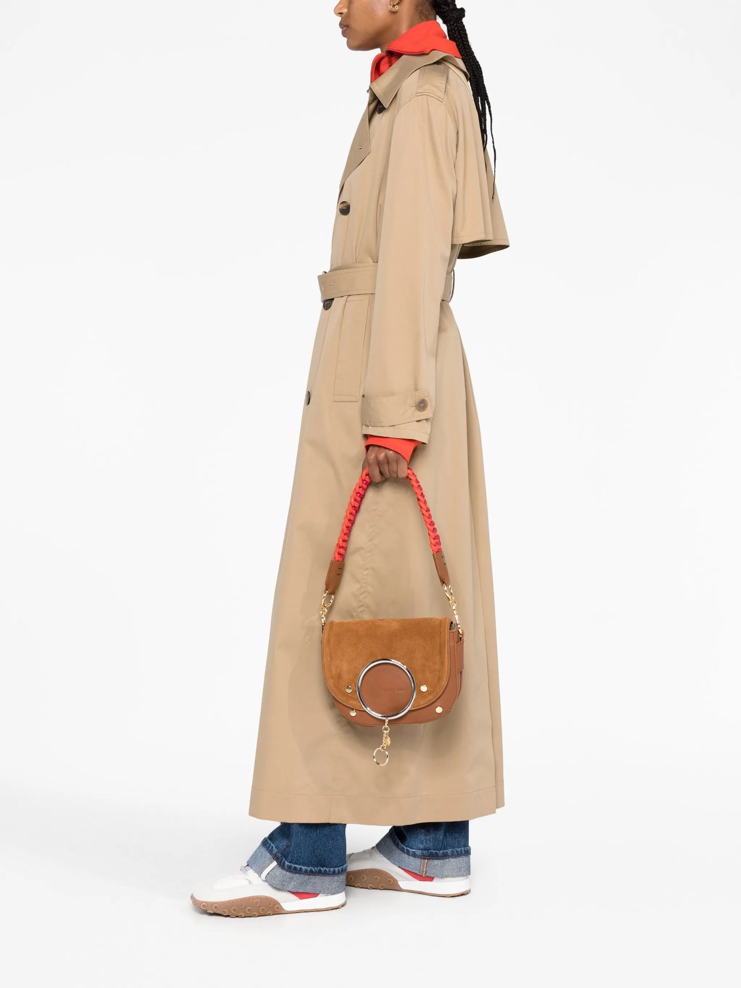 Mara suede crossbody bag