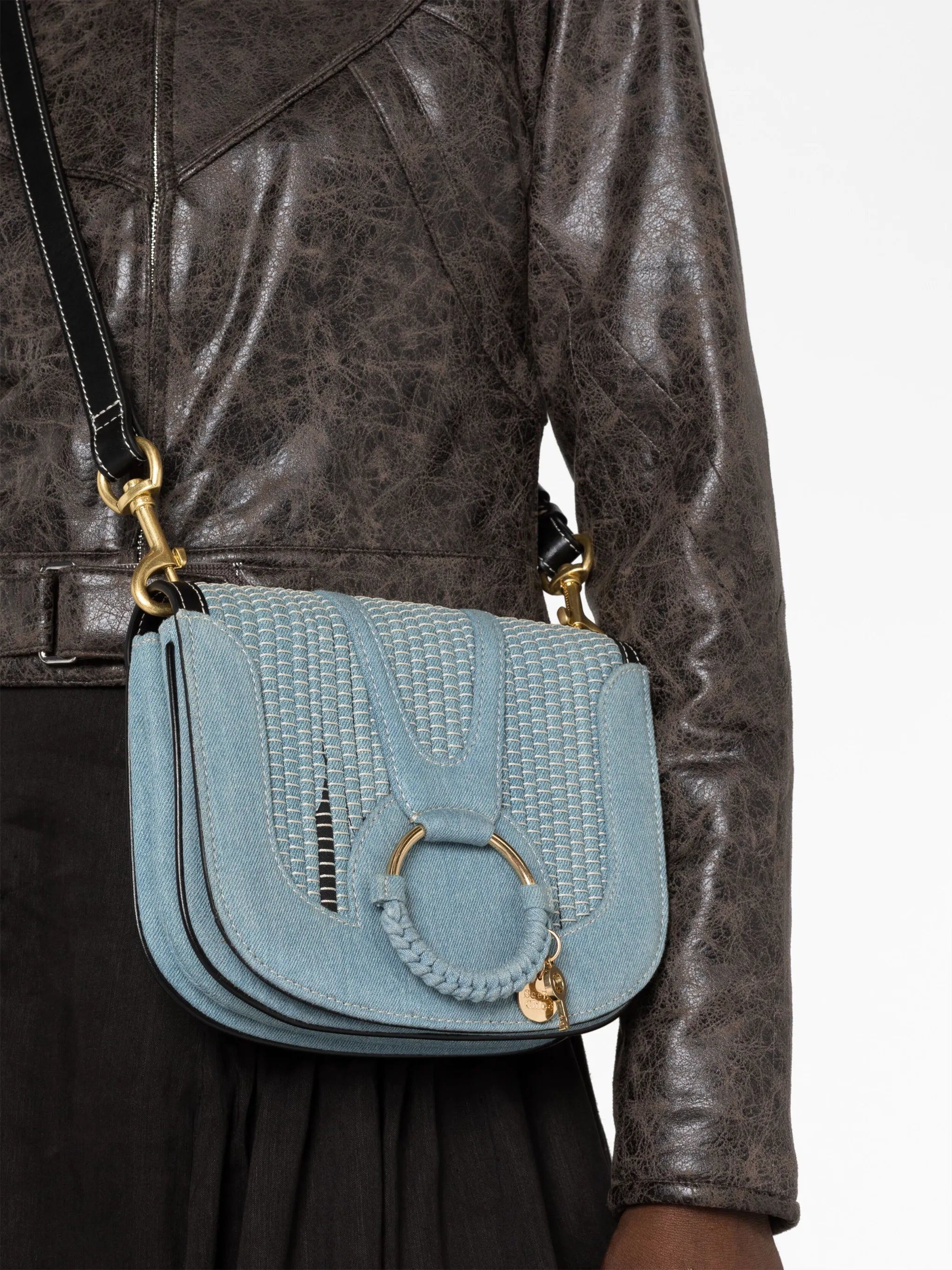 Hana denim crossbody bag