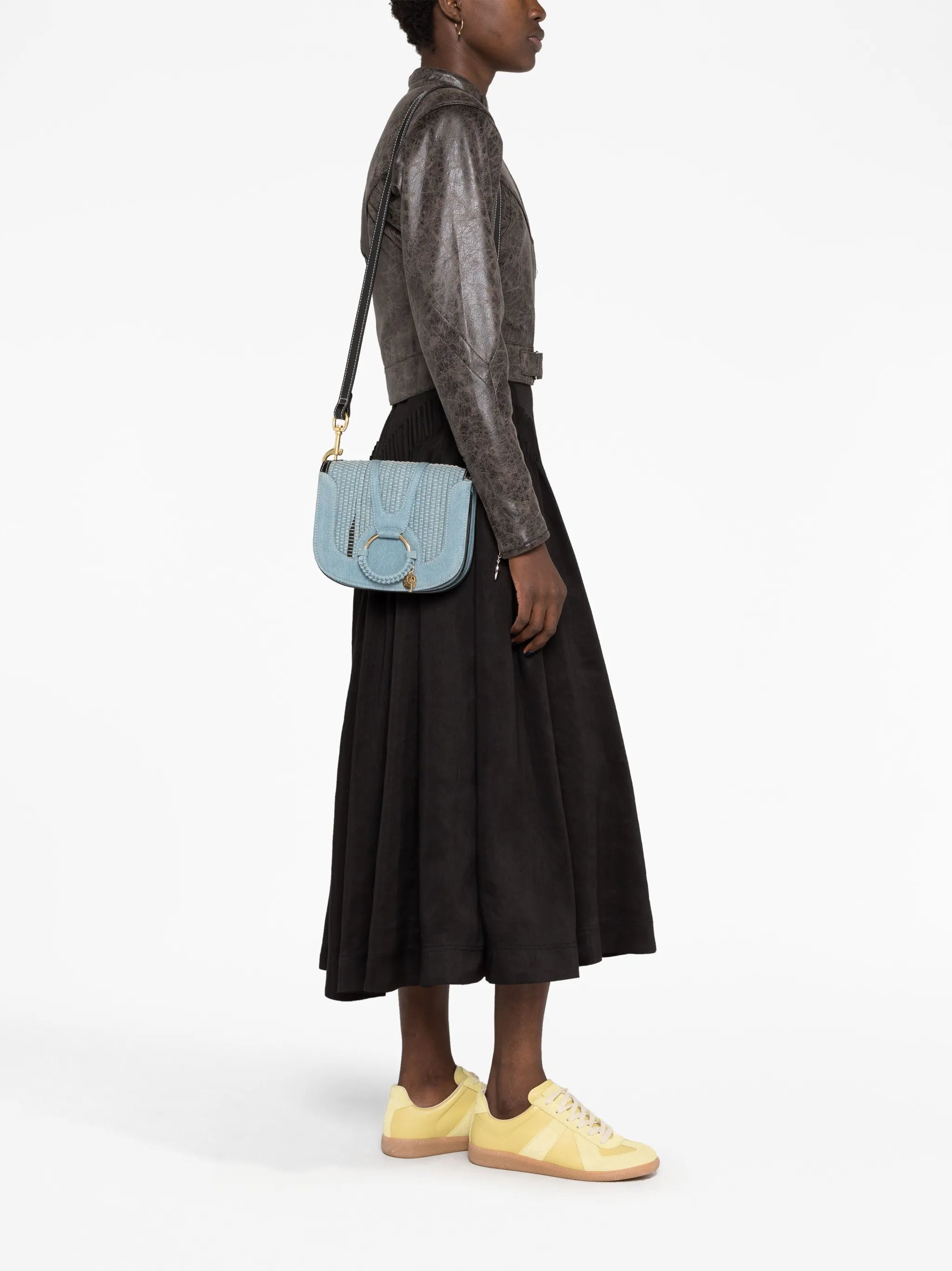 Hana denim crossbody bag