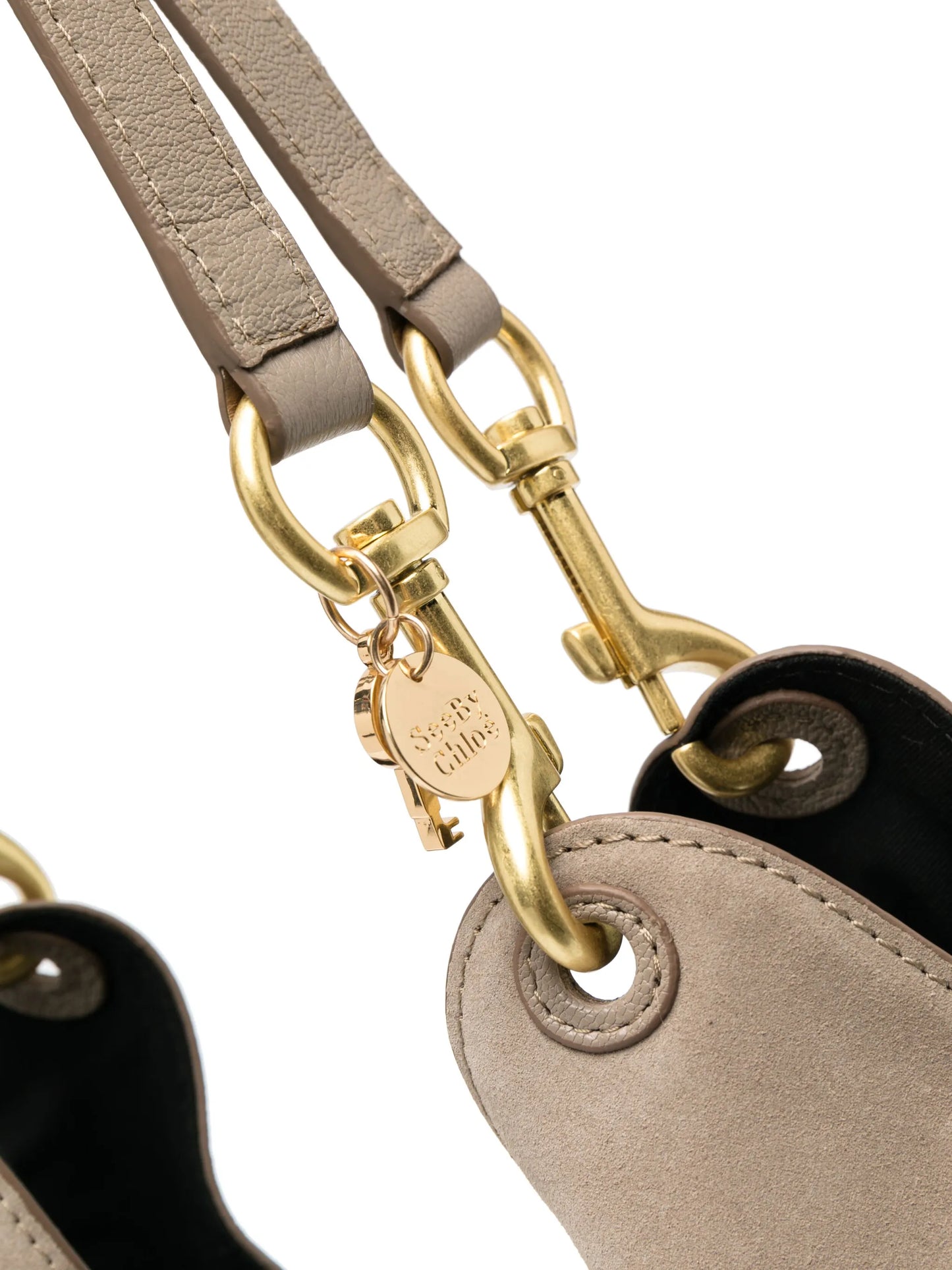 Hana suede shoulder bag
