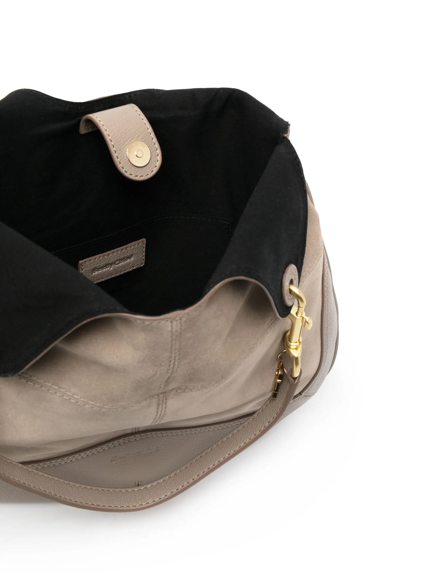 Hana suede shoulder bag