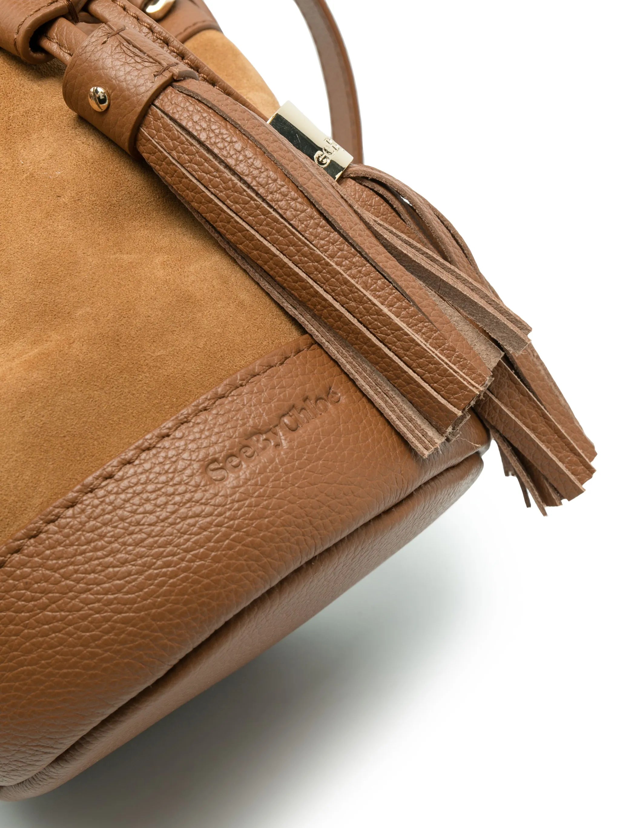 small Vicki suede bucket bag