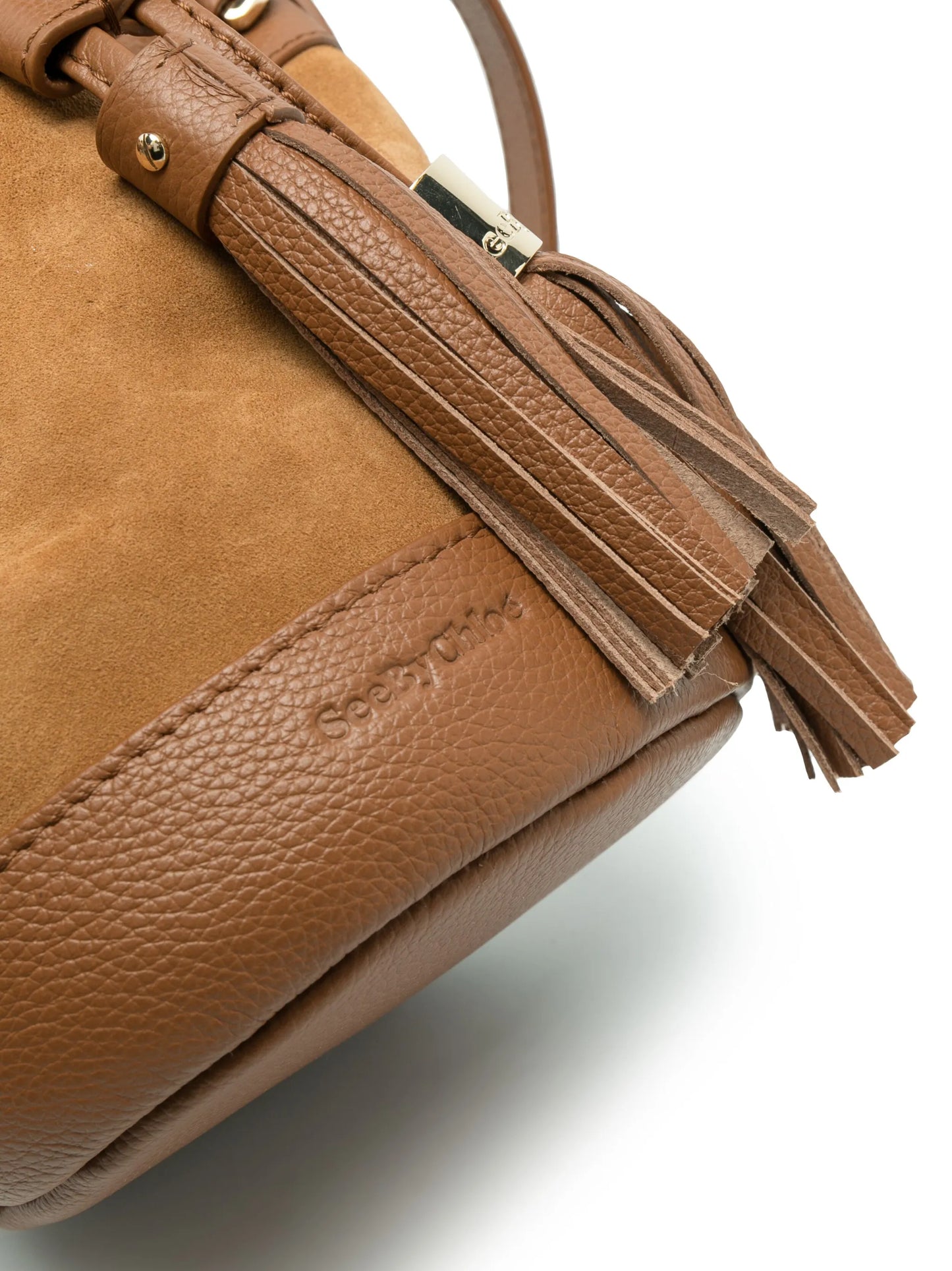 small Vicki suede bucket bag