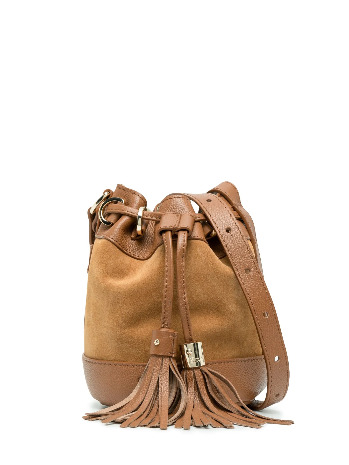 small Vicki suede bucket bag
