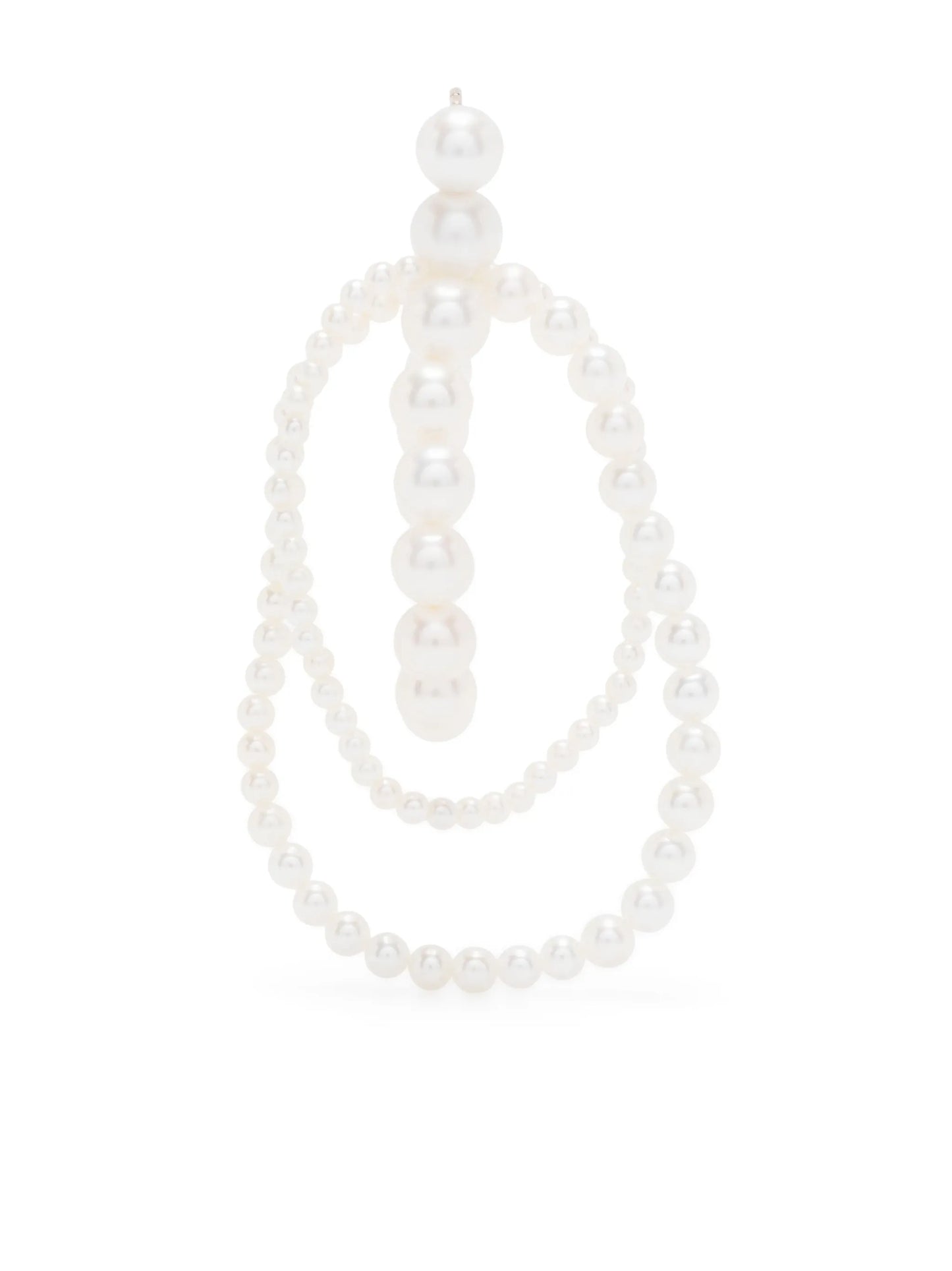 14kt yellow gold Wrapped Perle pearl earring