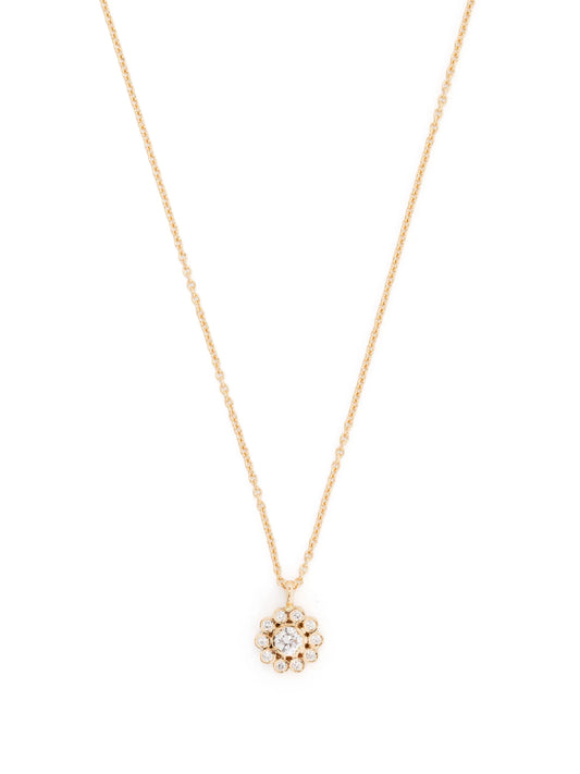 18kt yellow gold Soleil Simple diamond necklace