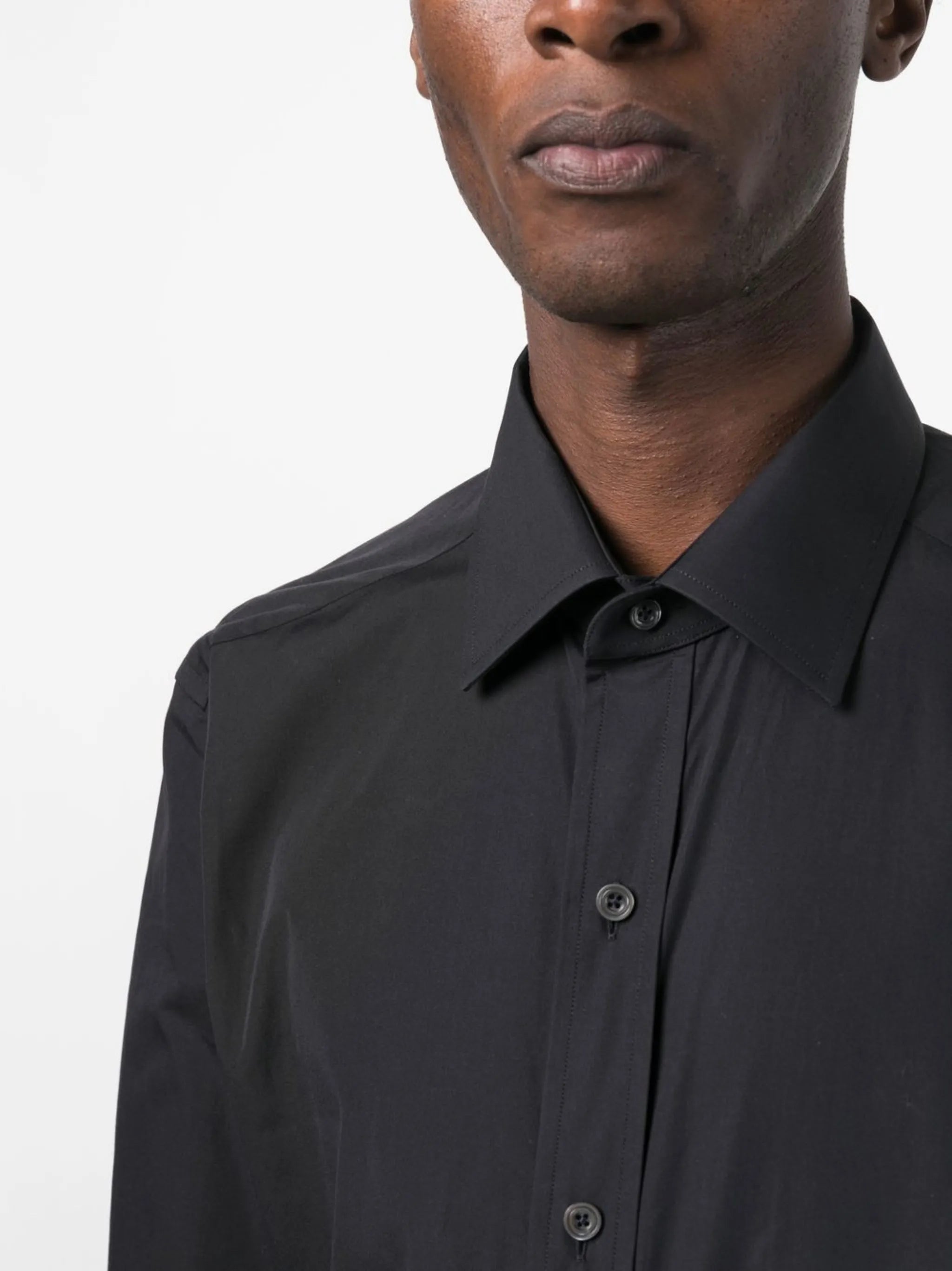 long-sleeved cotton shirt