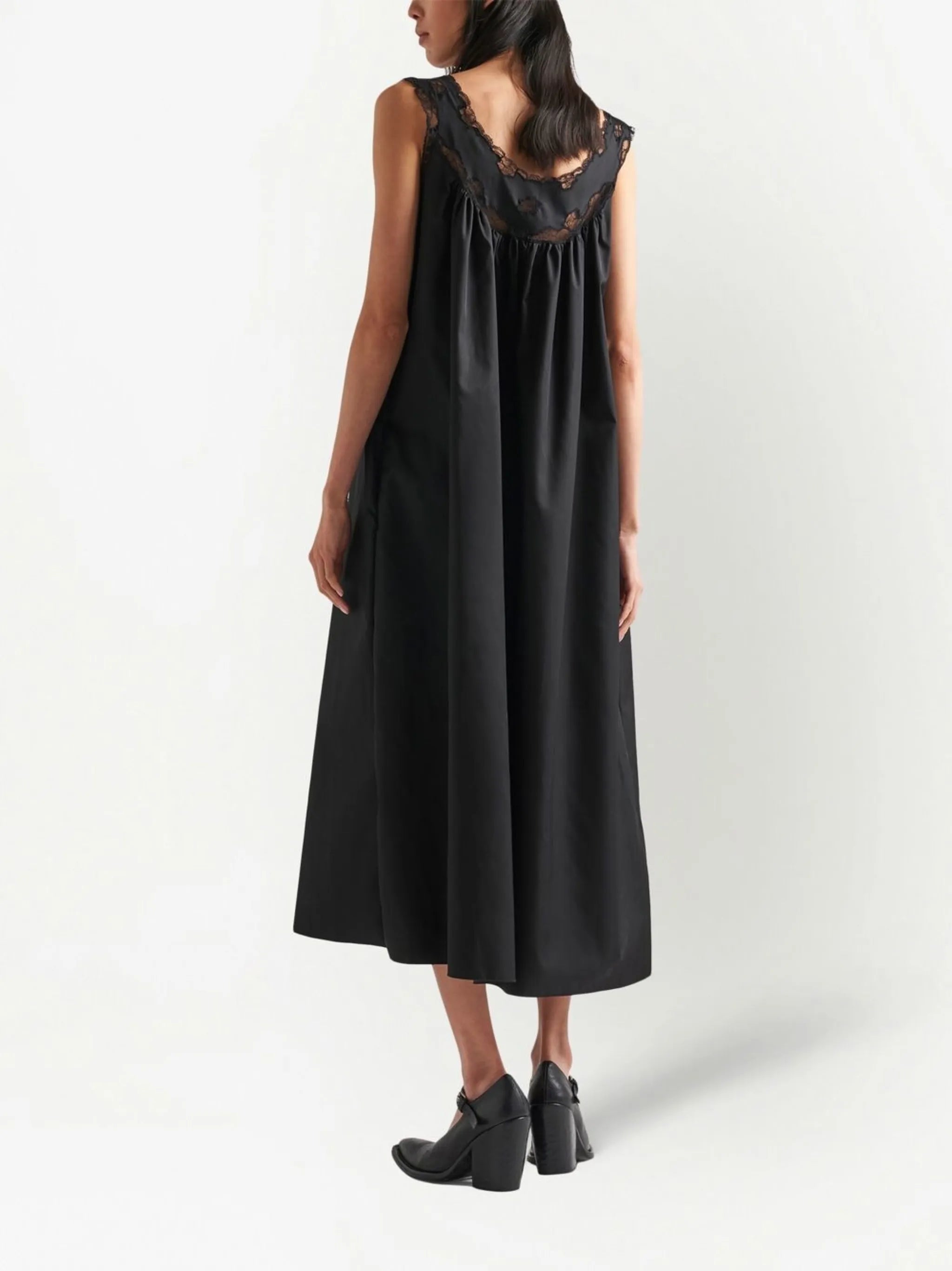 Re-Nylon lace midi dress