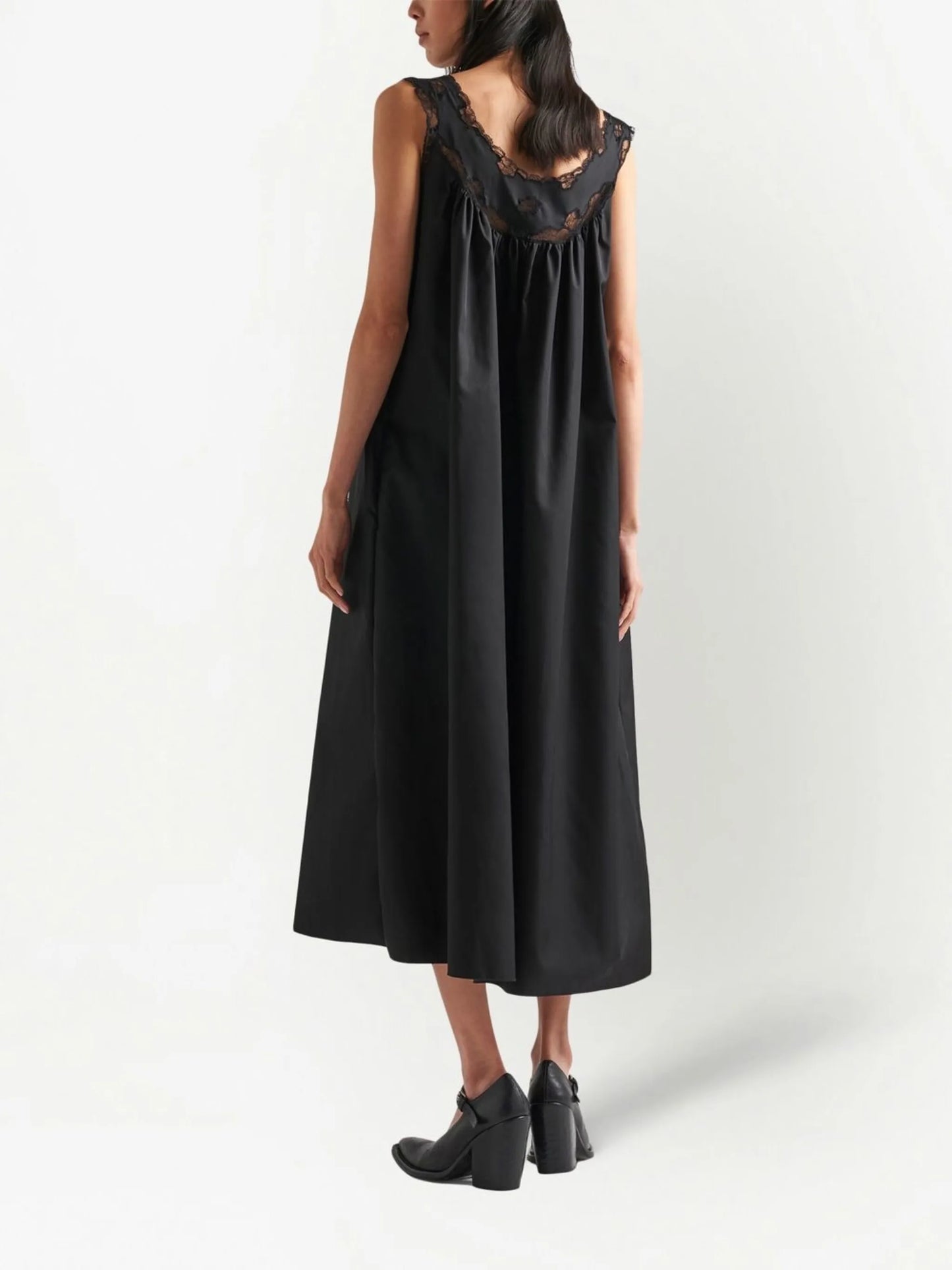Re-Nylon lace midi dress