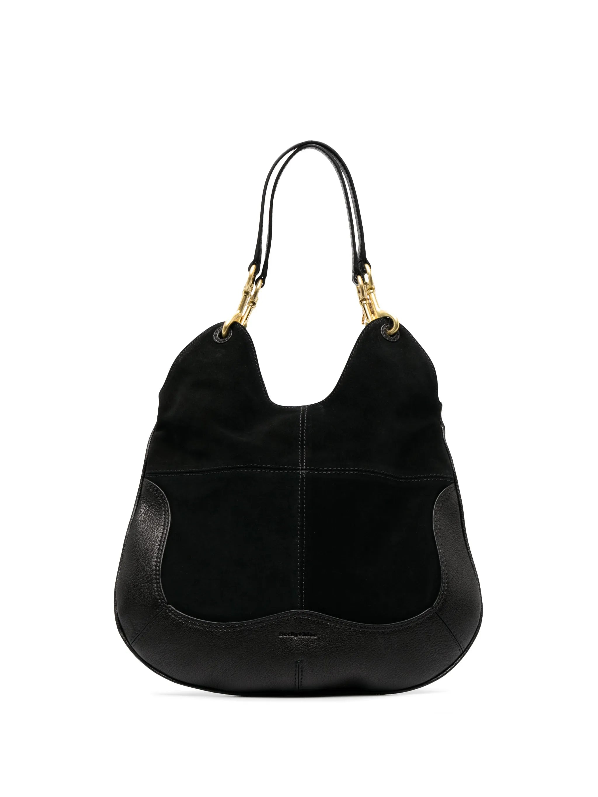 Hana suede shoulder bag