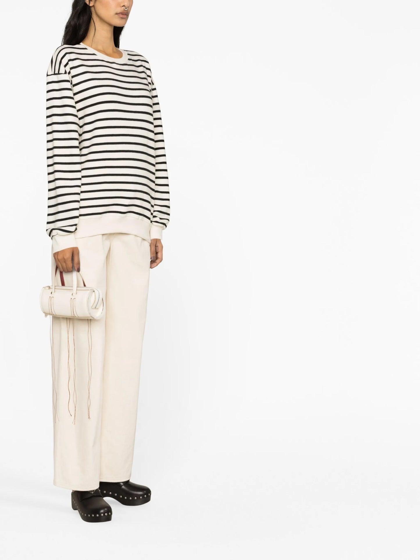 Saint striped cotton sweatshirt
