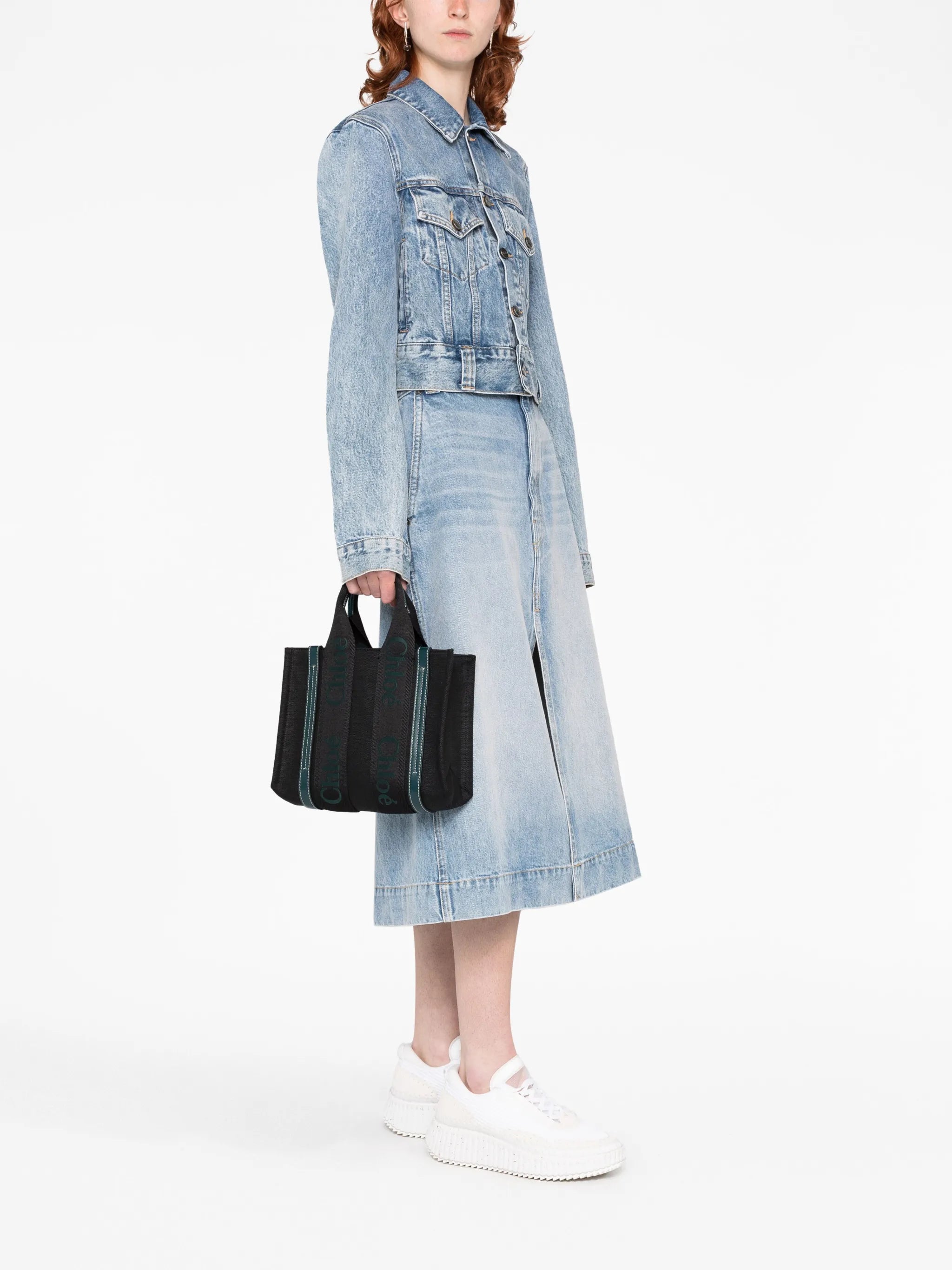 small Woody canvas tote bag