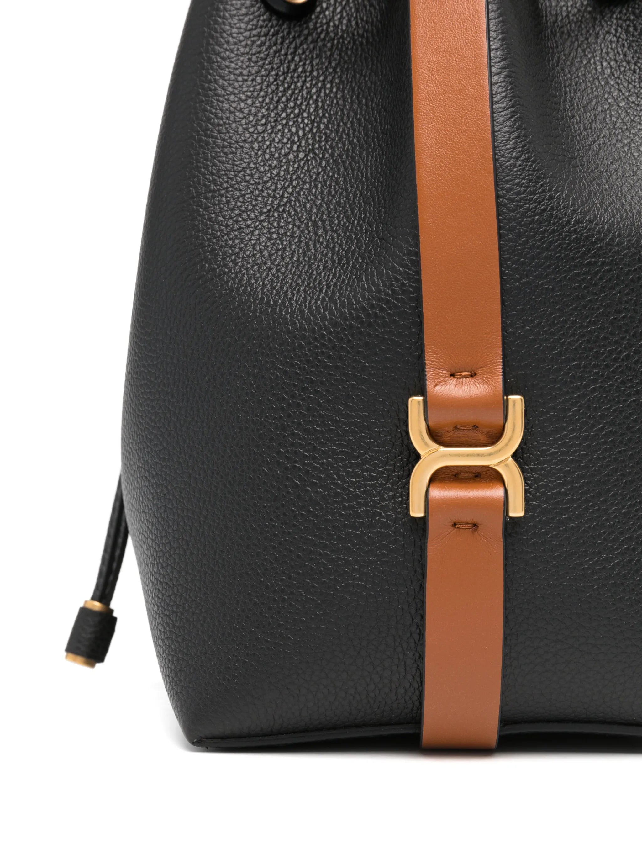 leather bucket bag