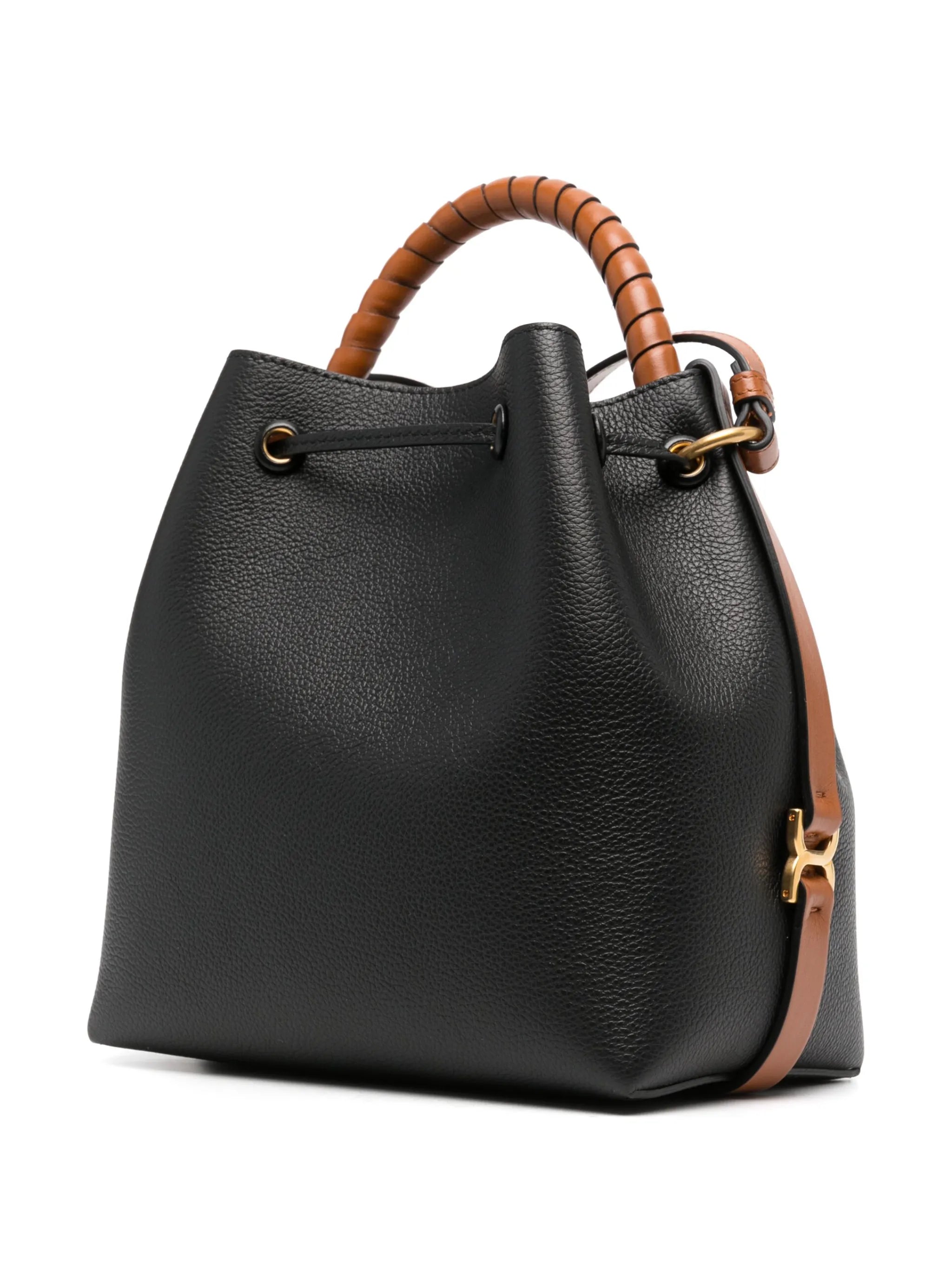 leather bucket bag