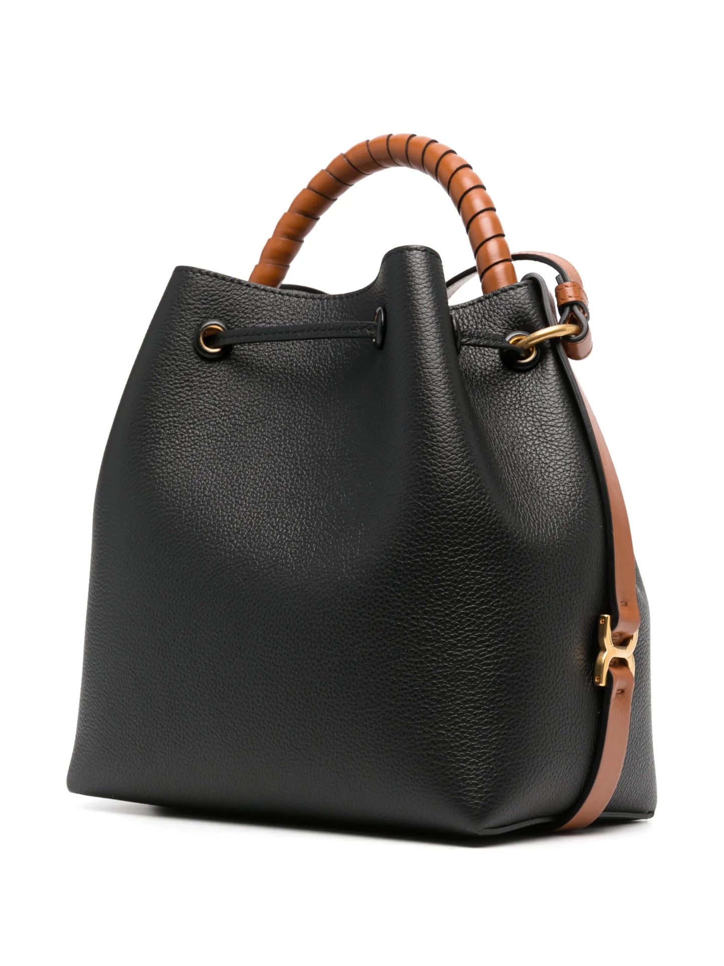 leather bucket bag
