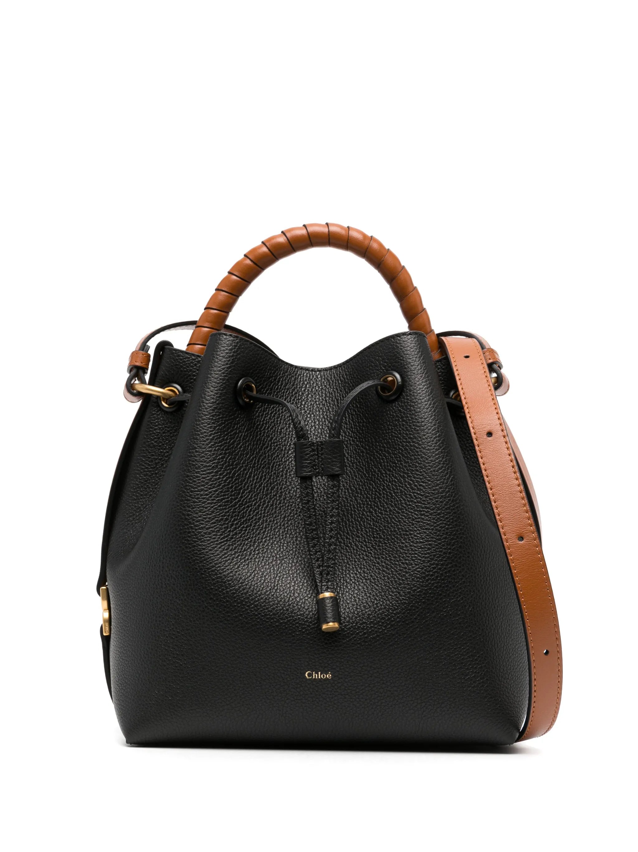 leather bucket bag
