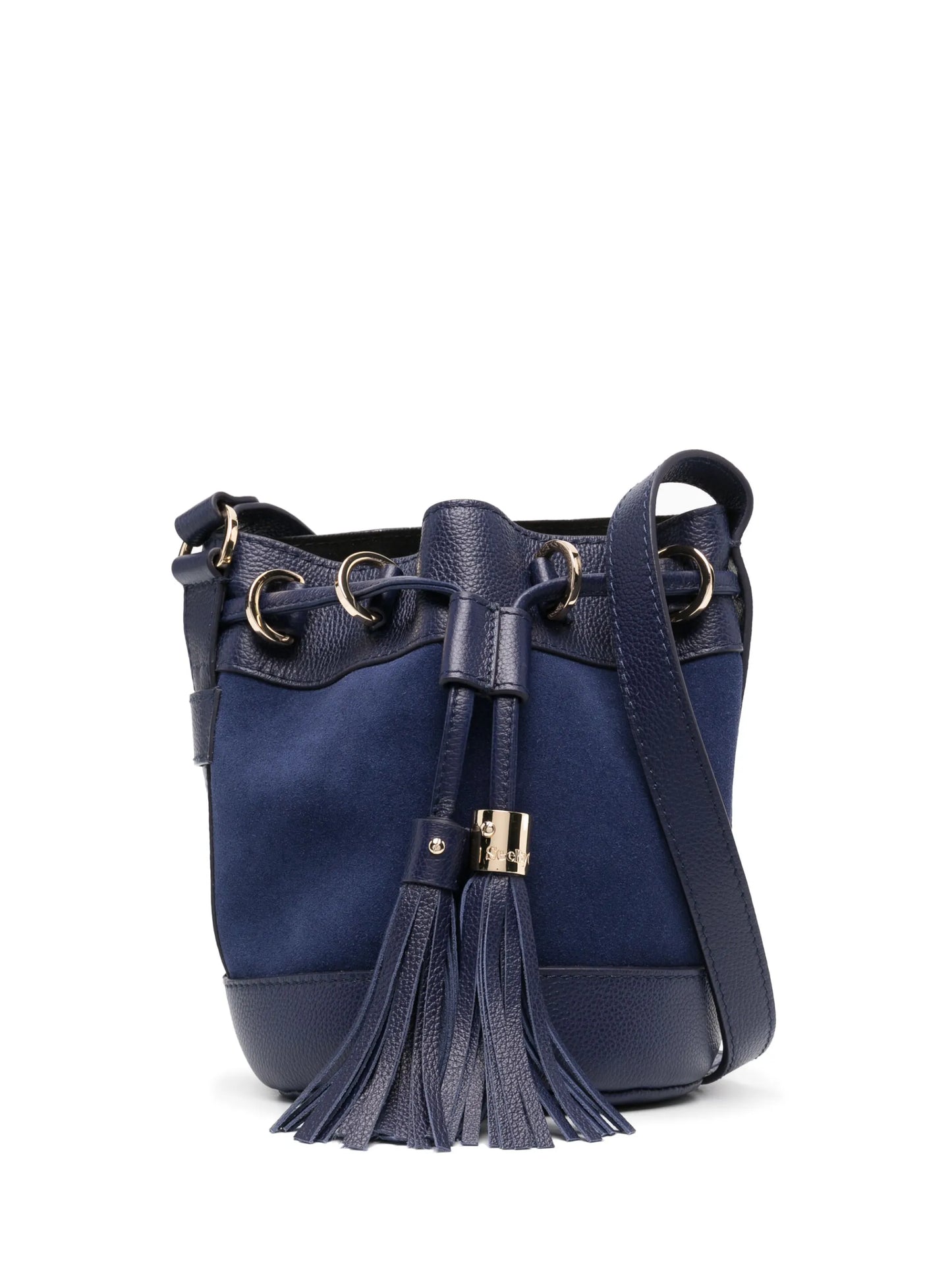 Vicki suede bucket bag