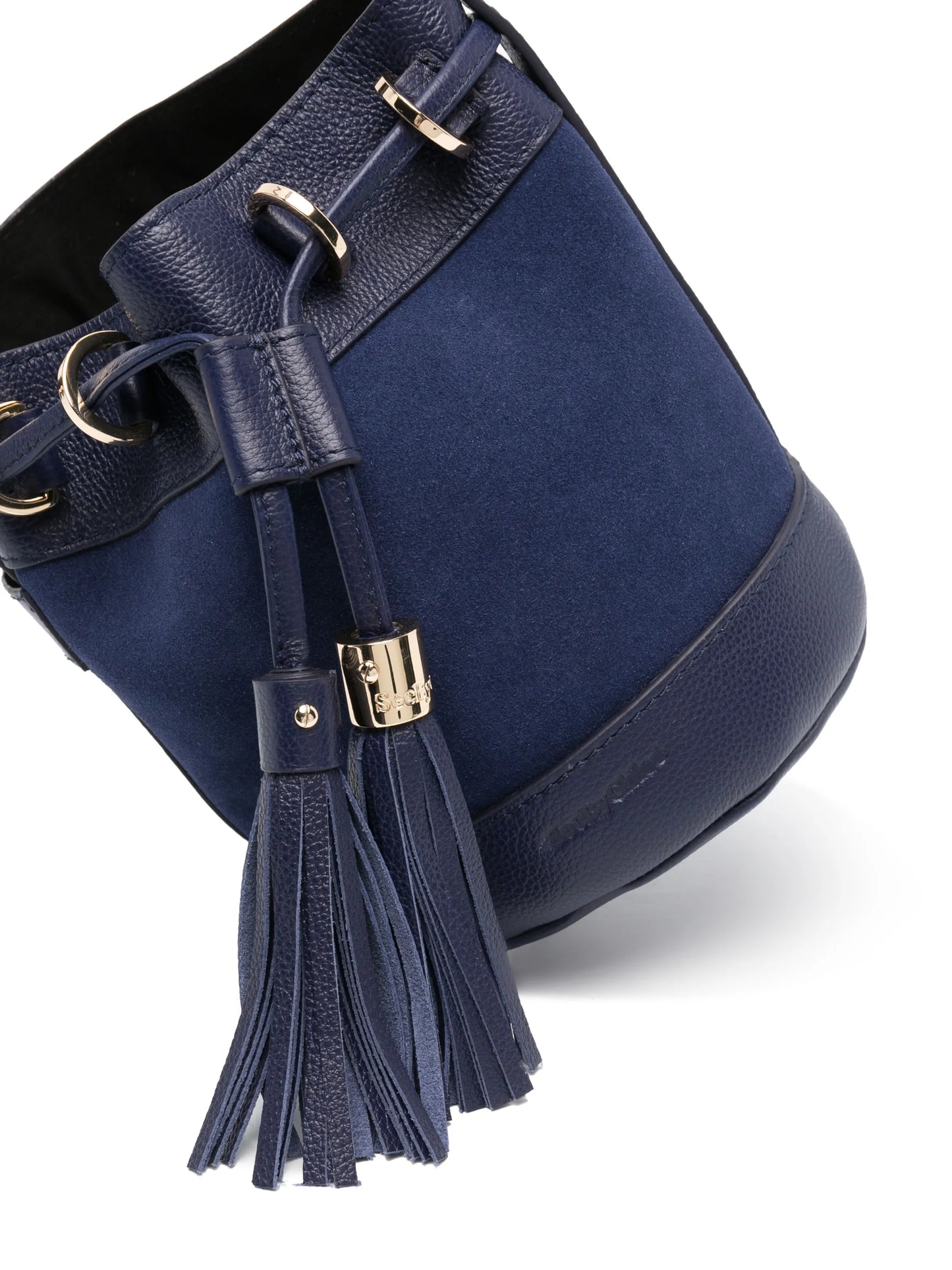 Vicki suede bucket bag