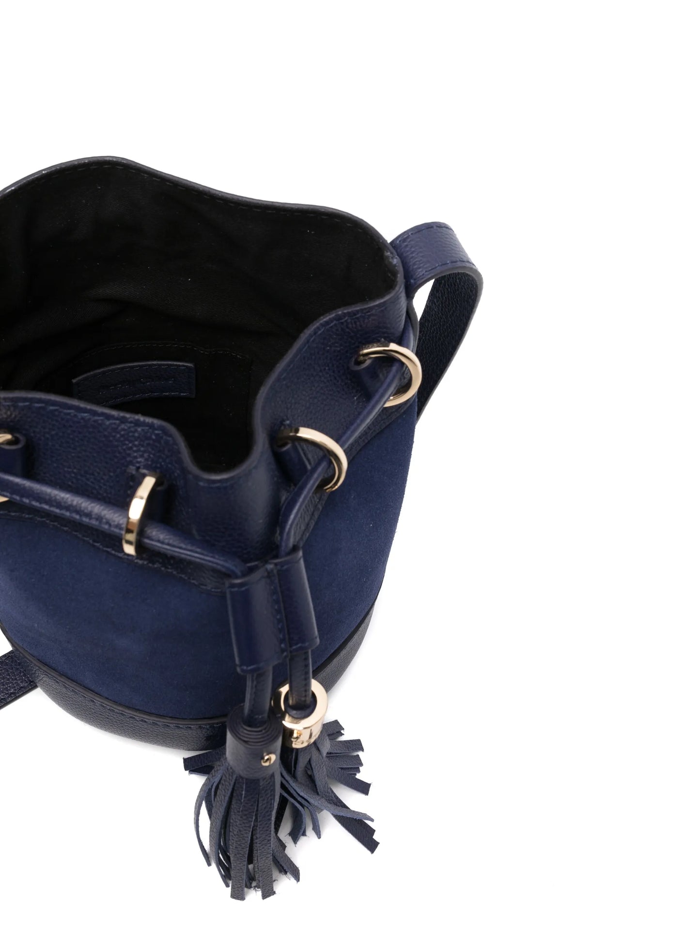 Vicki suede bucket bag