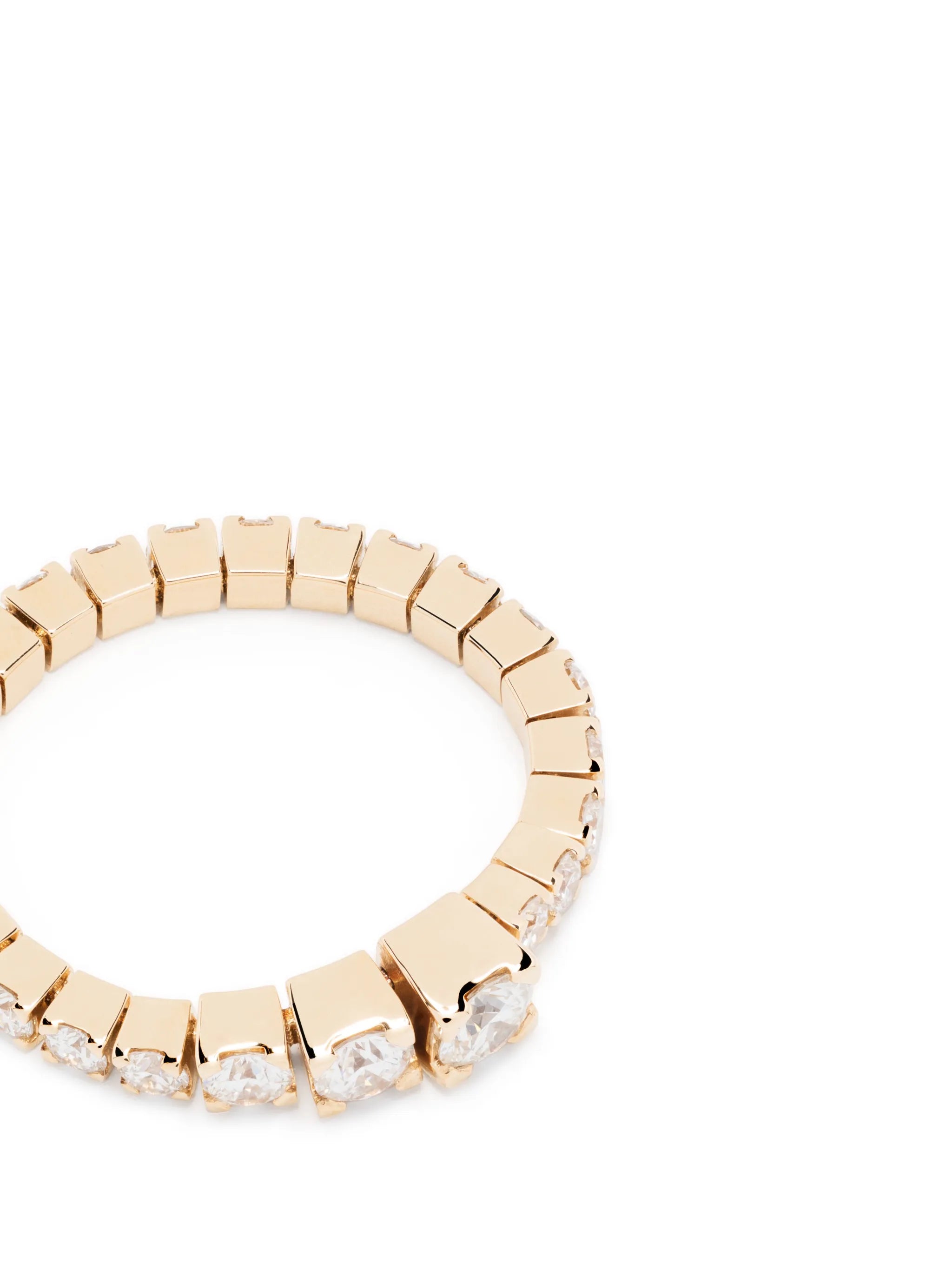 18kt yellow gold Ensemble de River diamond ring