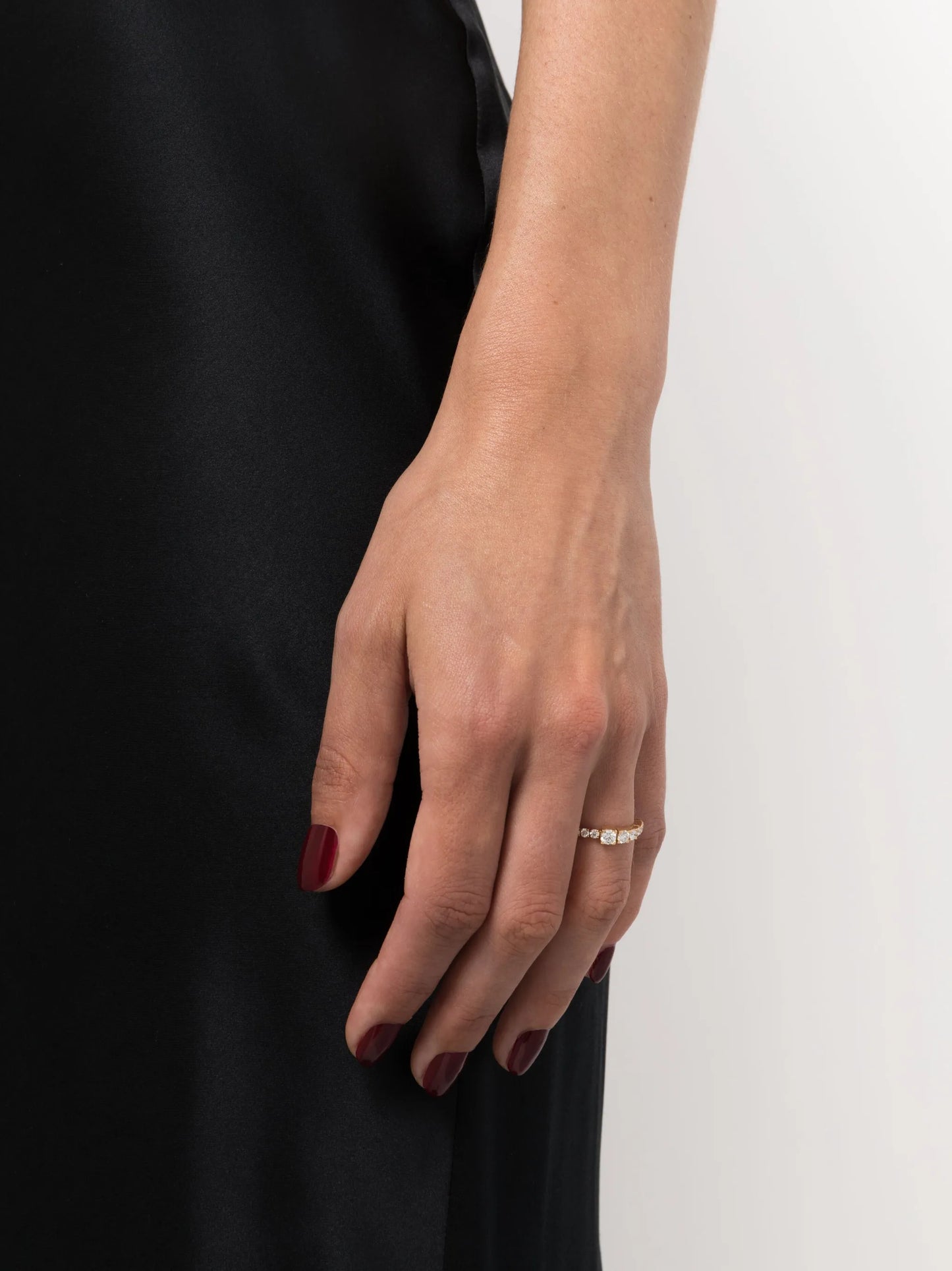 18kt yellow gold Ensemble de River diamond ring