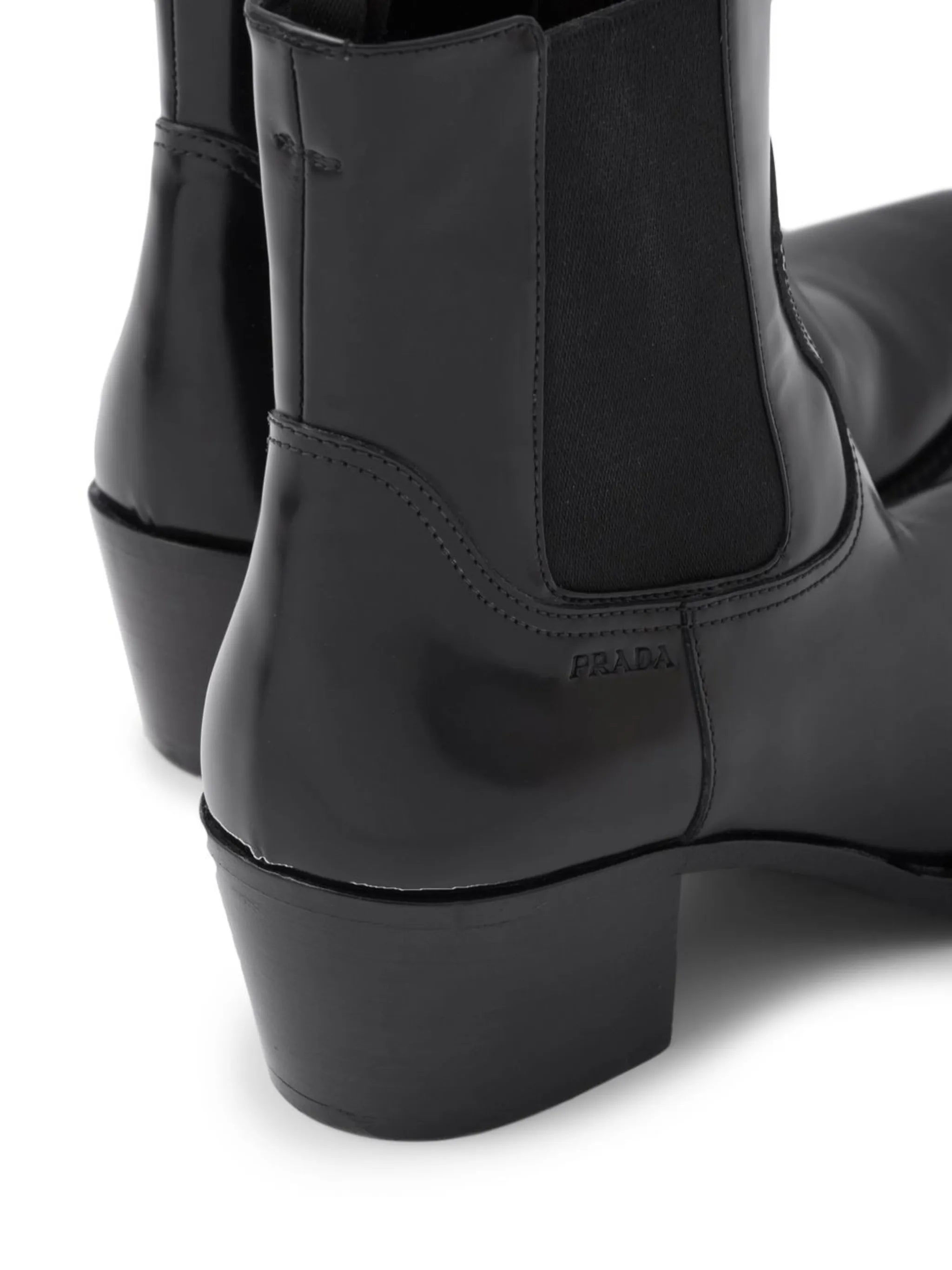 brushed leather Chelsea boots