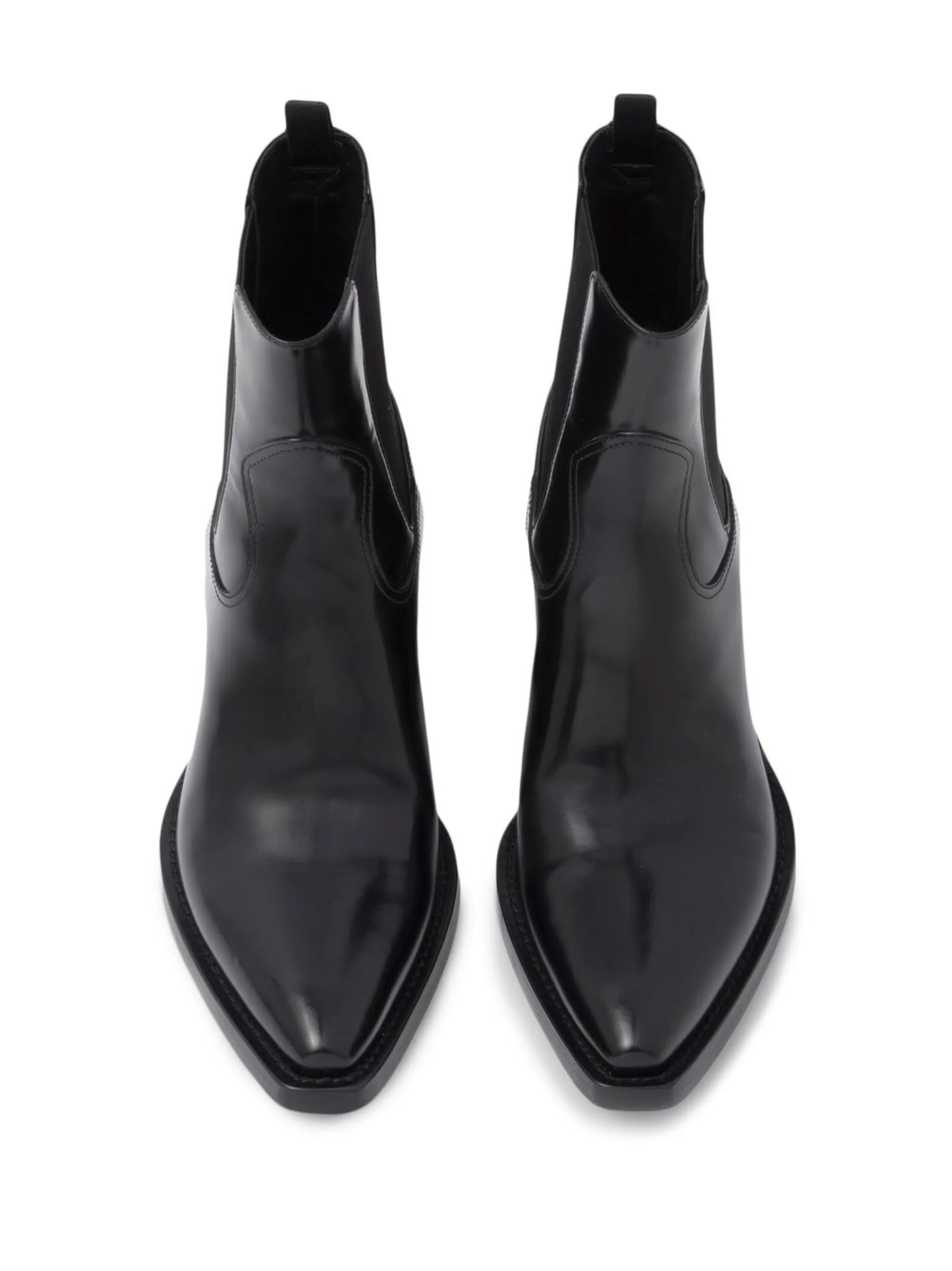 brushed leather Chelsea boots