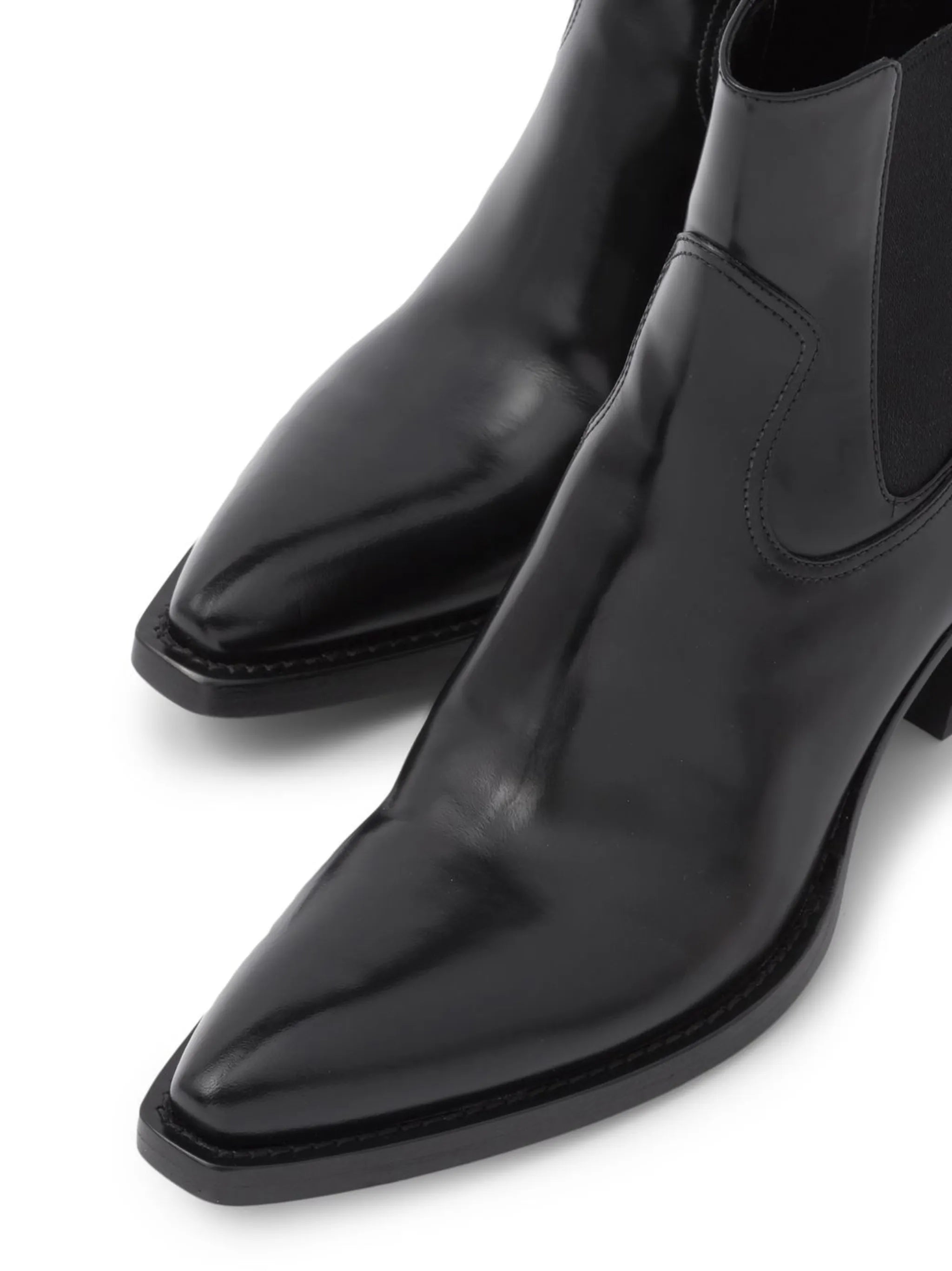 brushed leather Chelsea boots