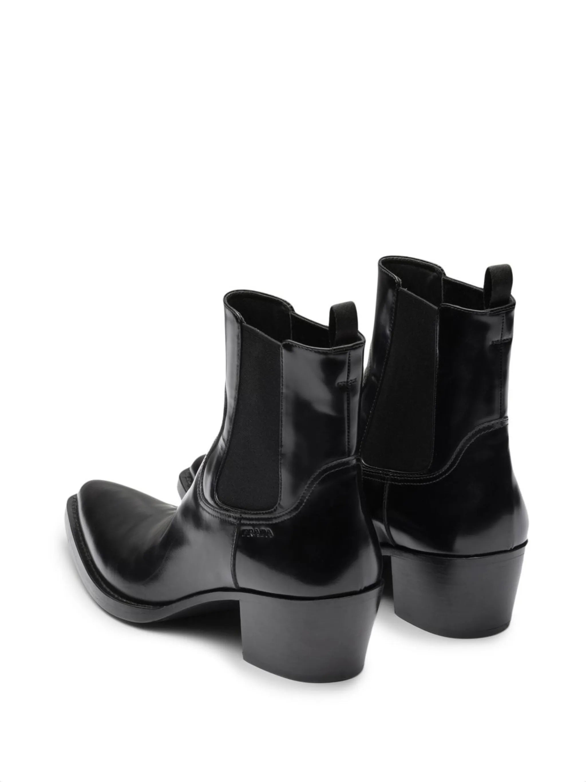 brushed leather Chelsea boots