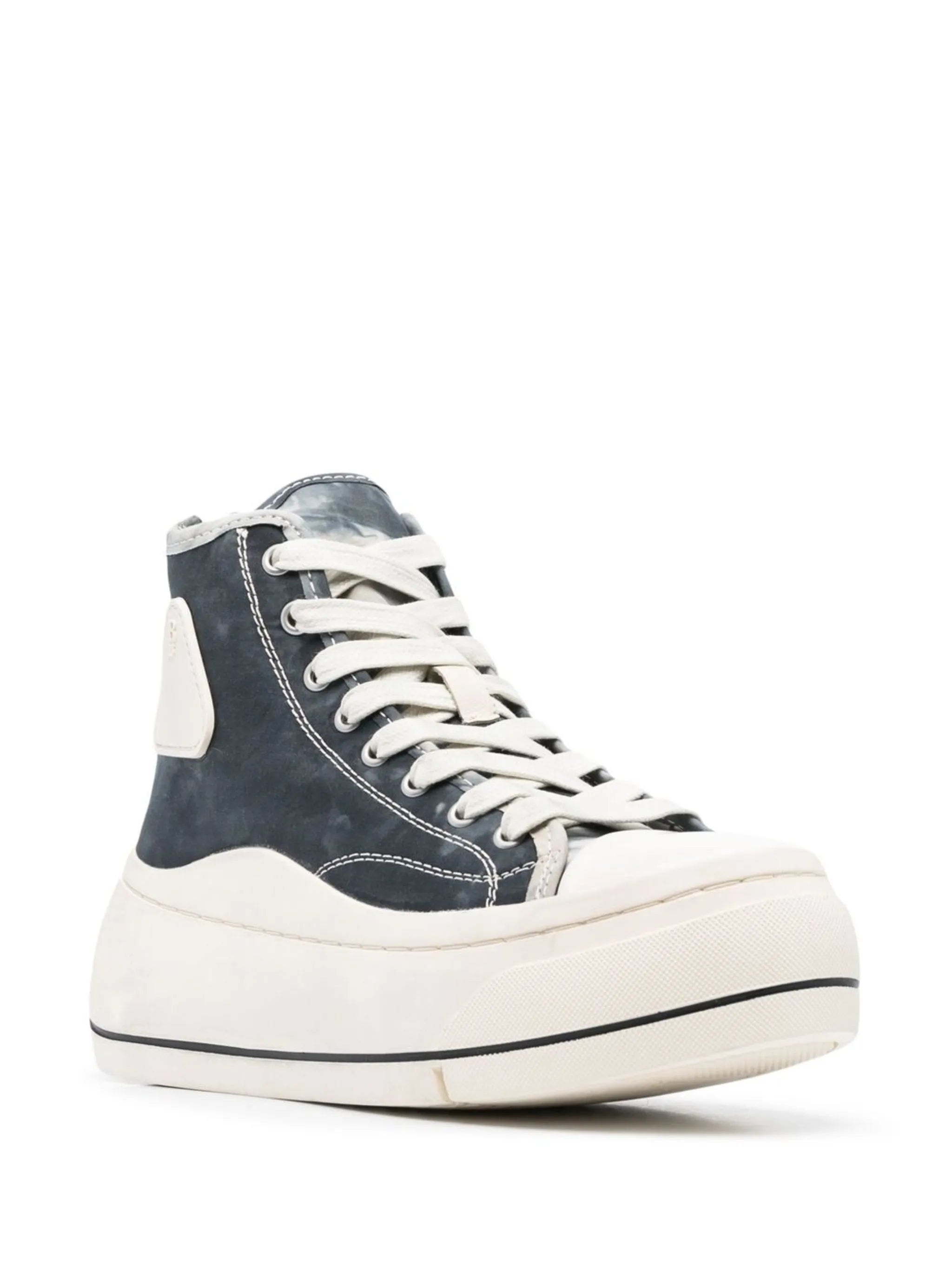 high-top chunky sneakers