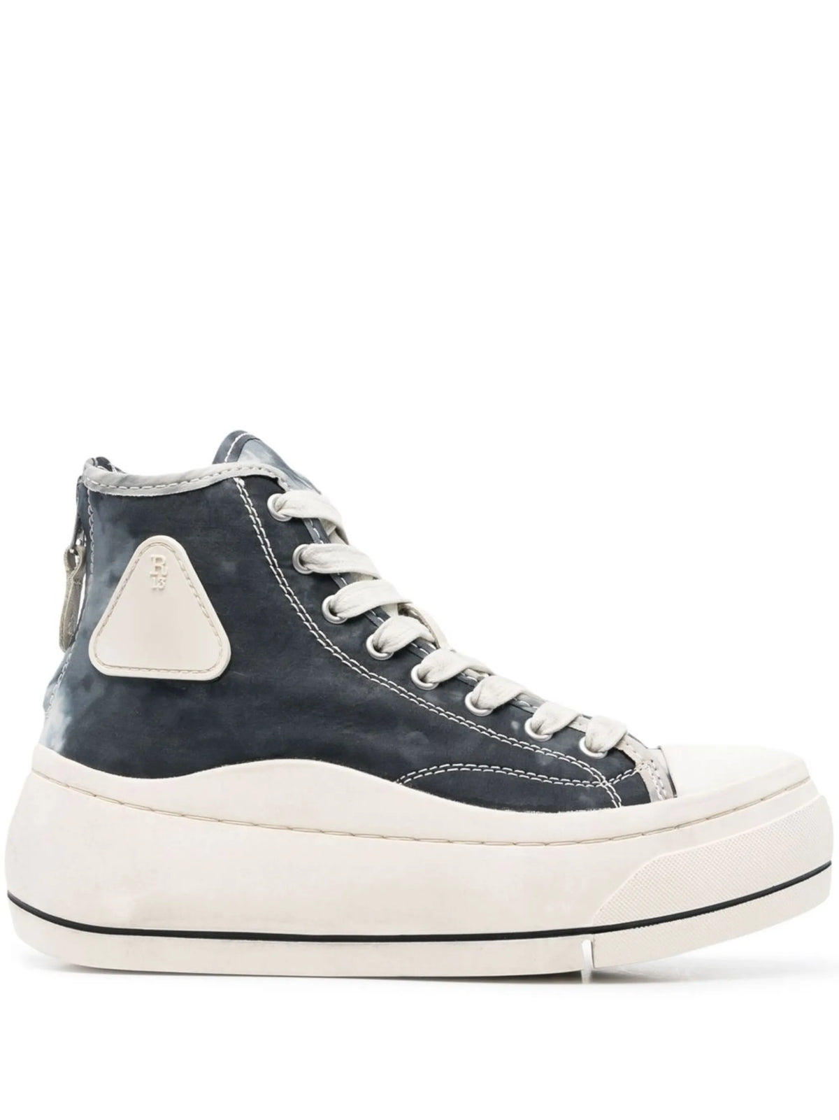 high-top chunky sneakers