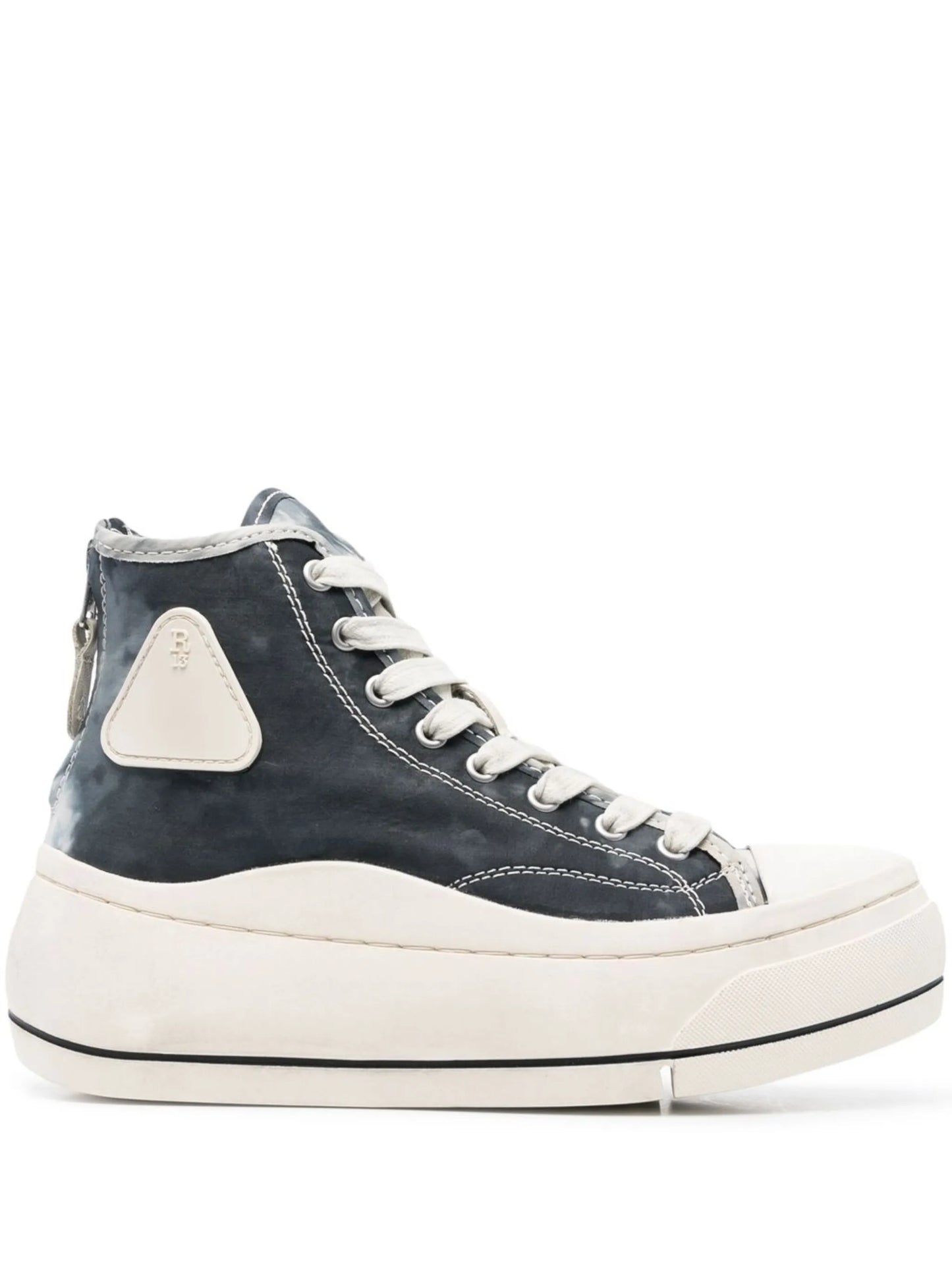 high-top chunky sneakers