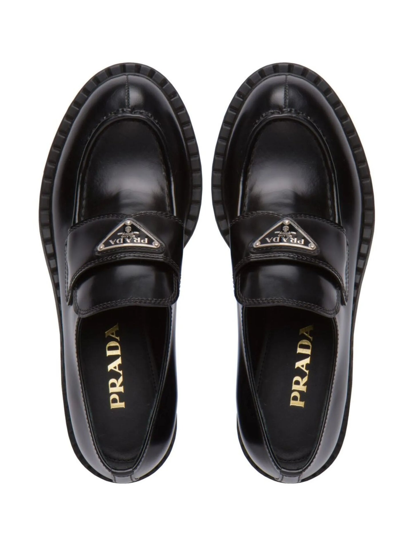 Chocolate brushed leather loafers