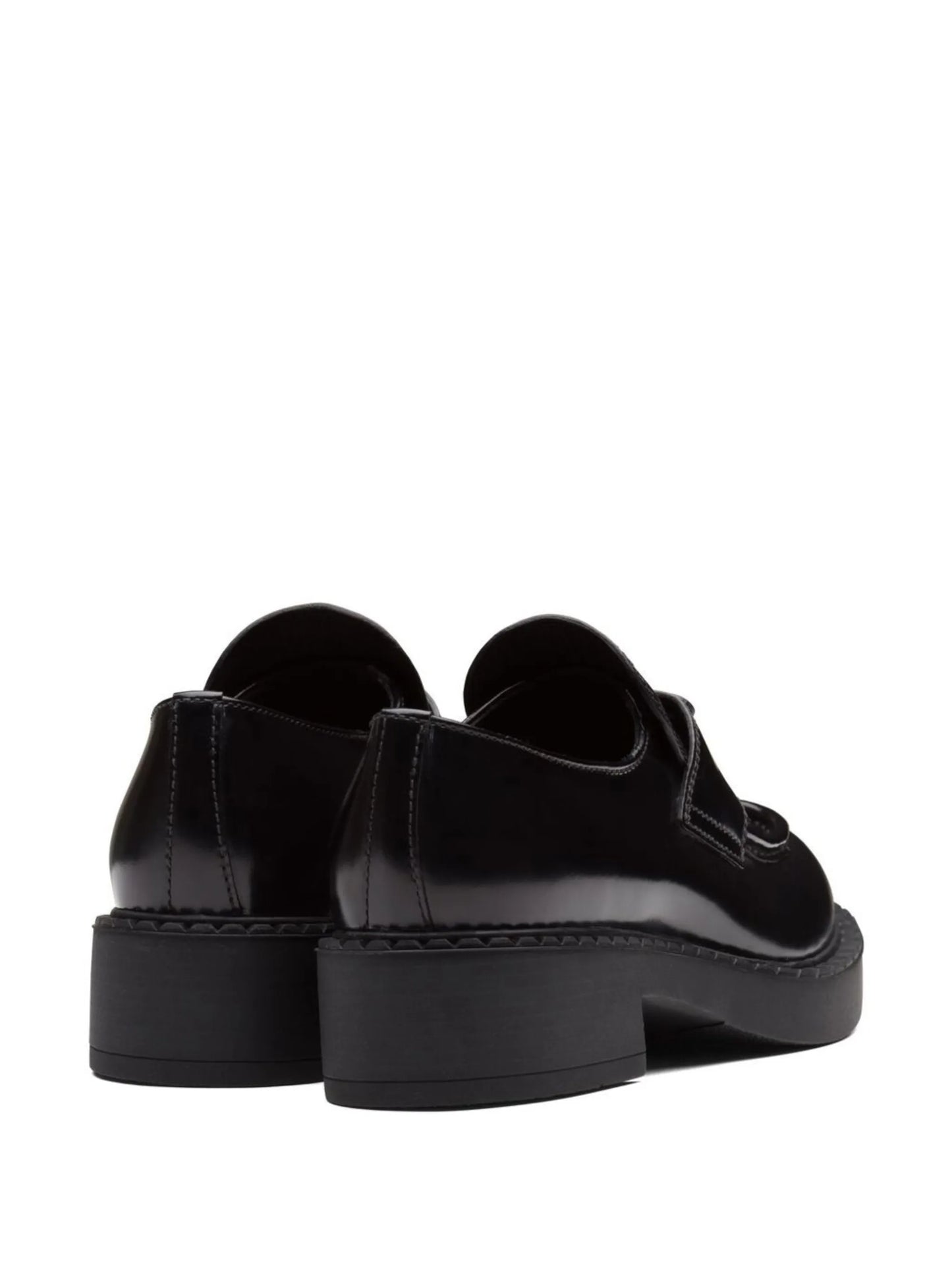 Chocolate brushed leather loafers