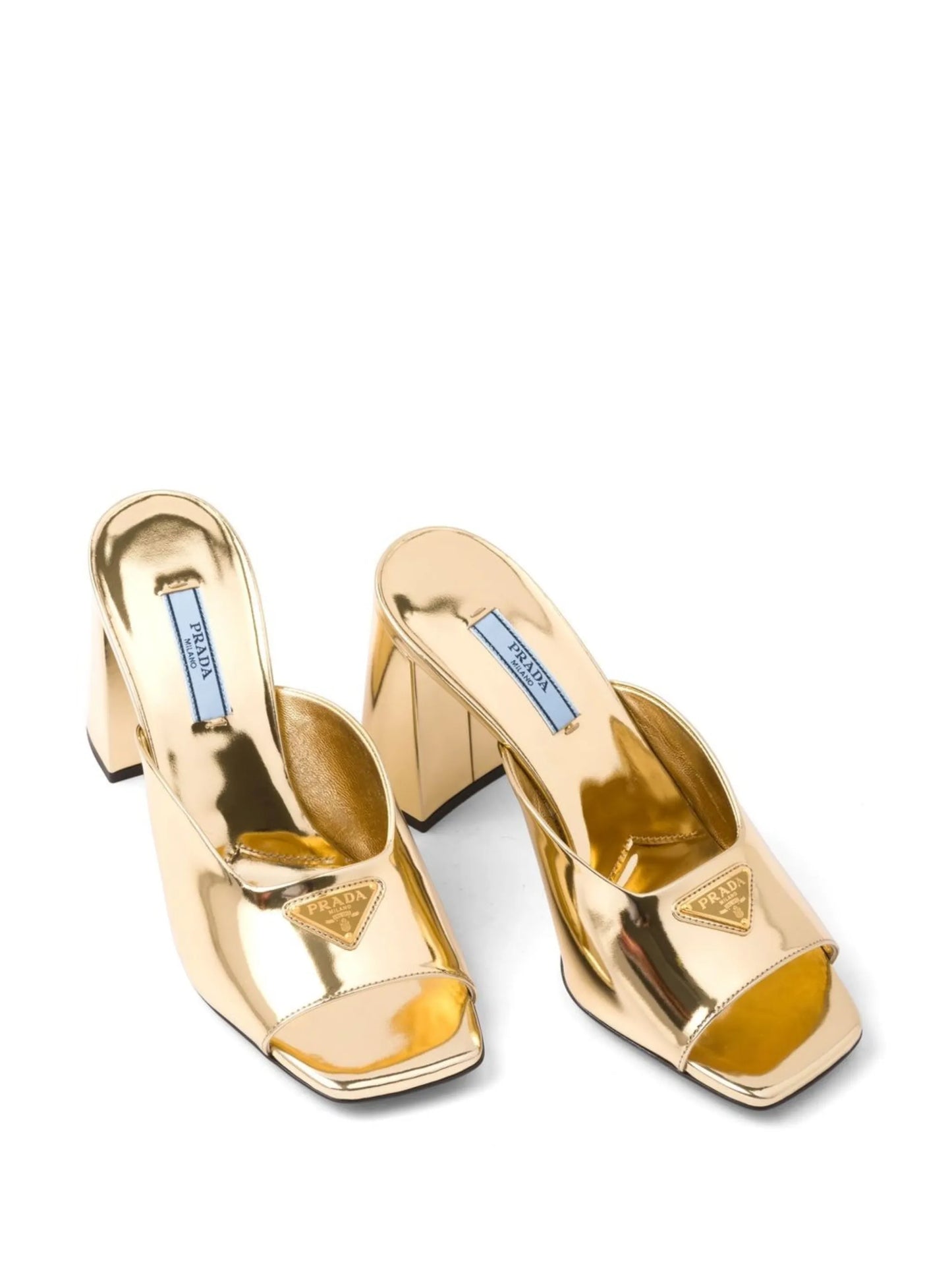 metallic-finish open toe sandals
