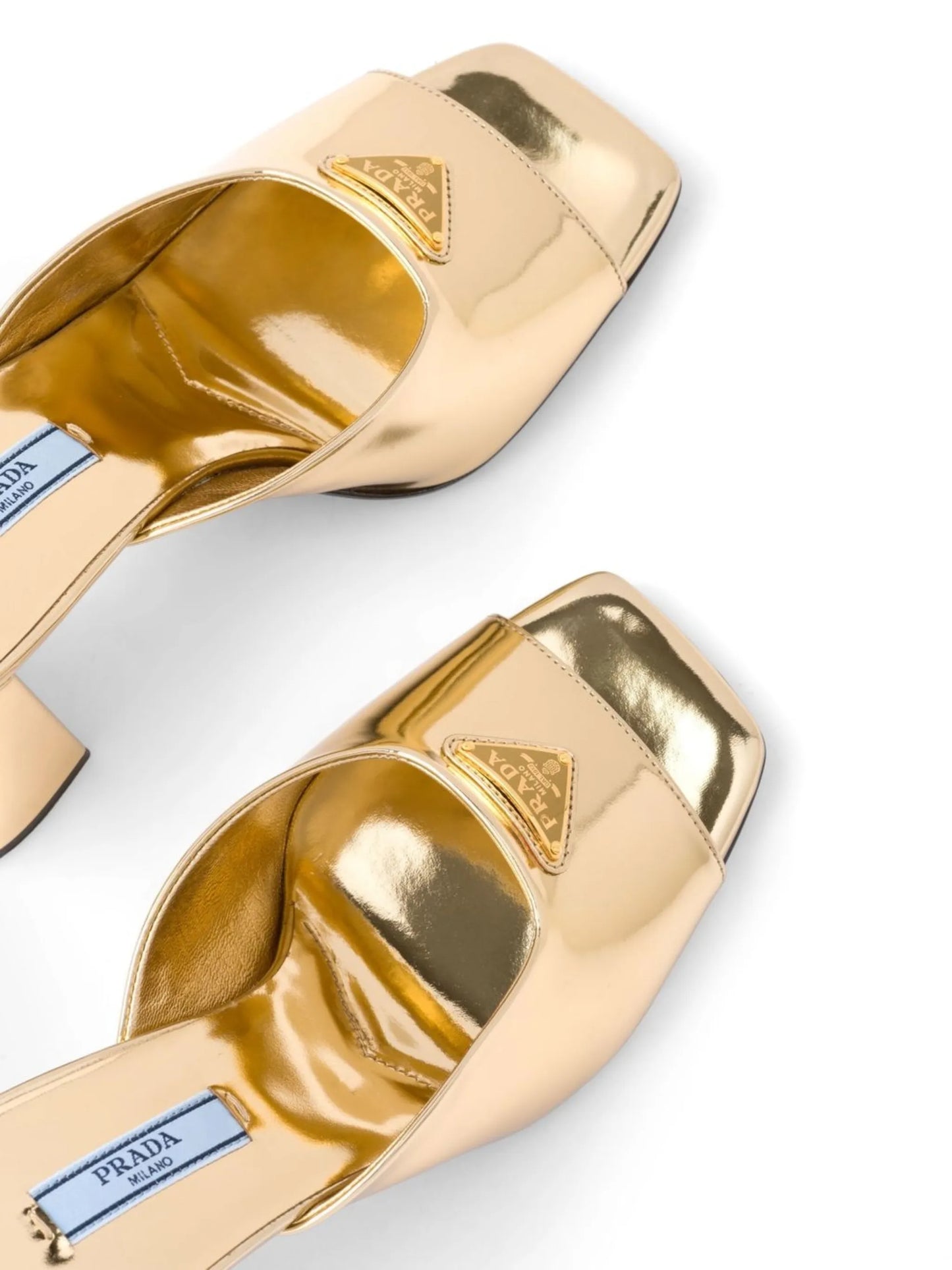 metallic-finish open toe sandals