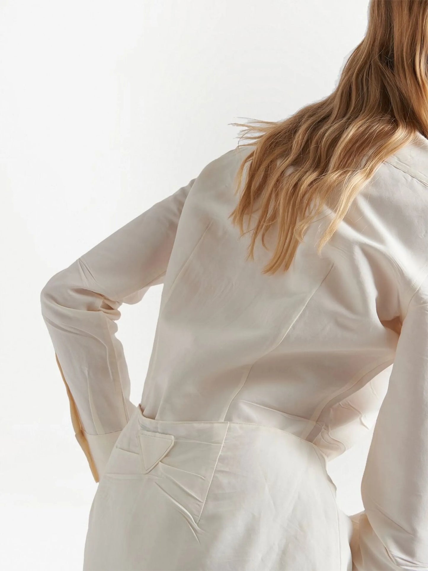 paper-based midi skirt