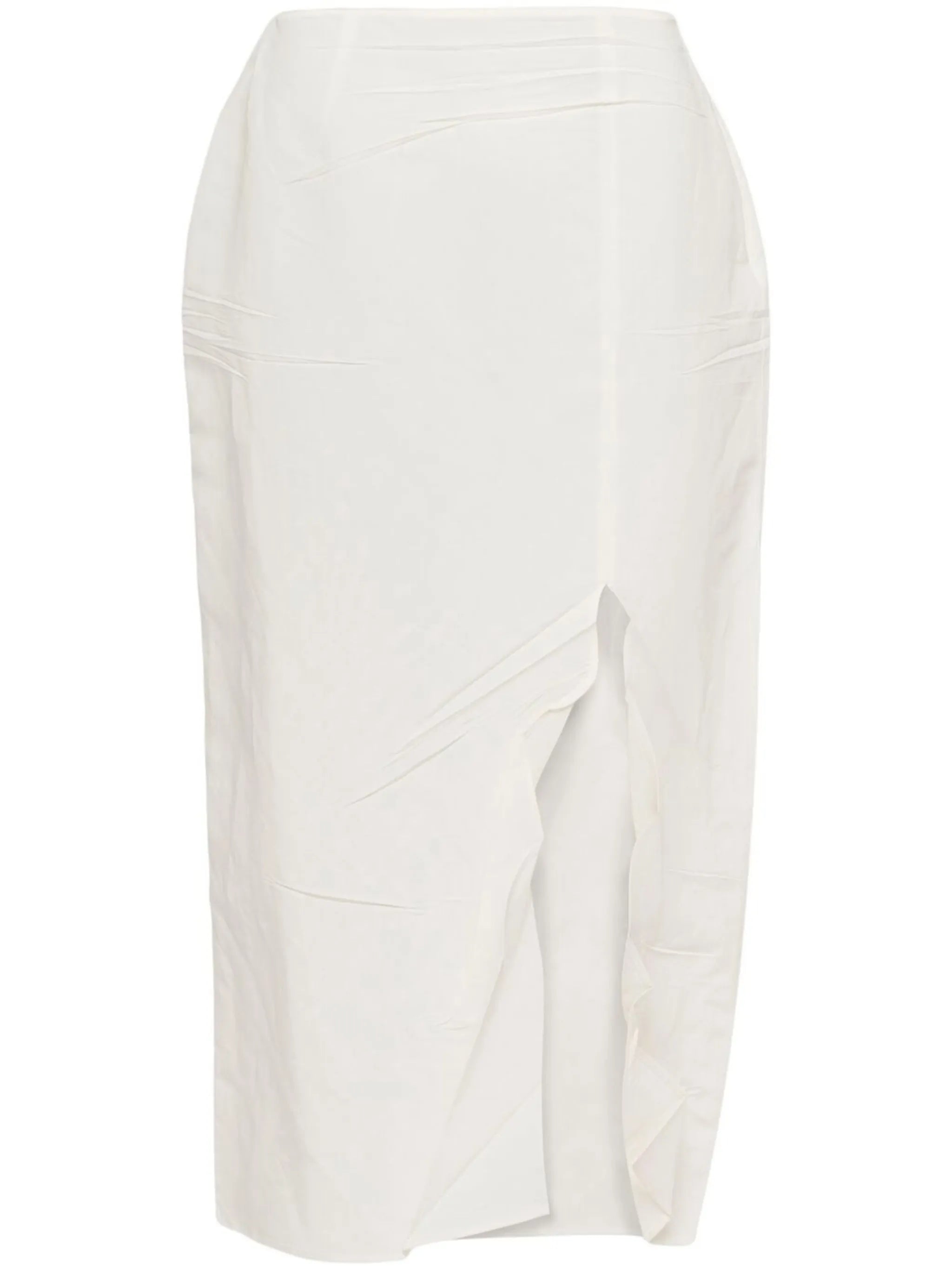 paper-based midi skirt