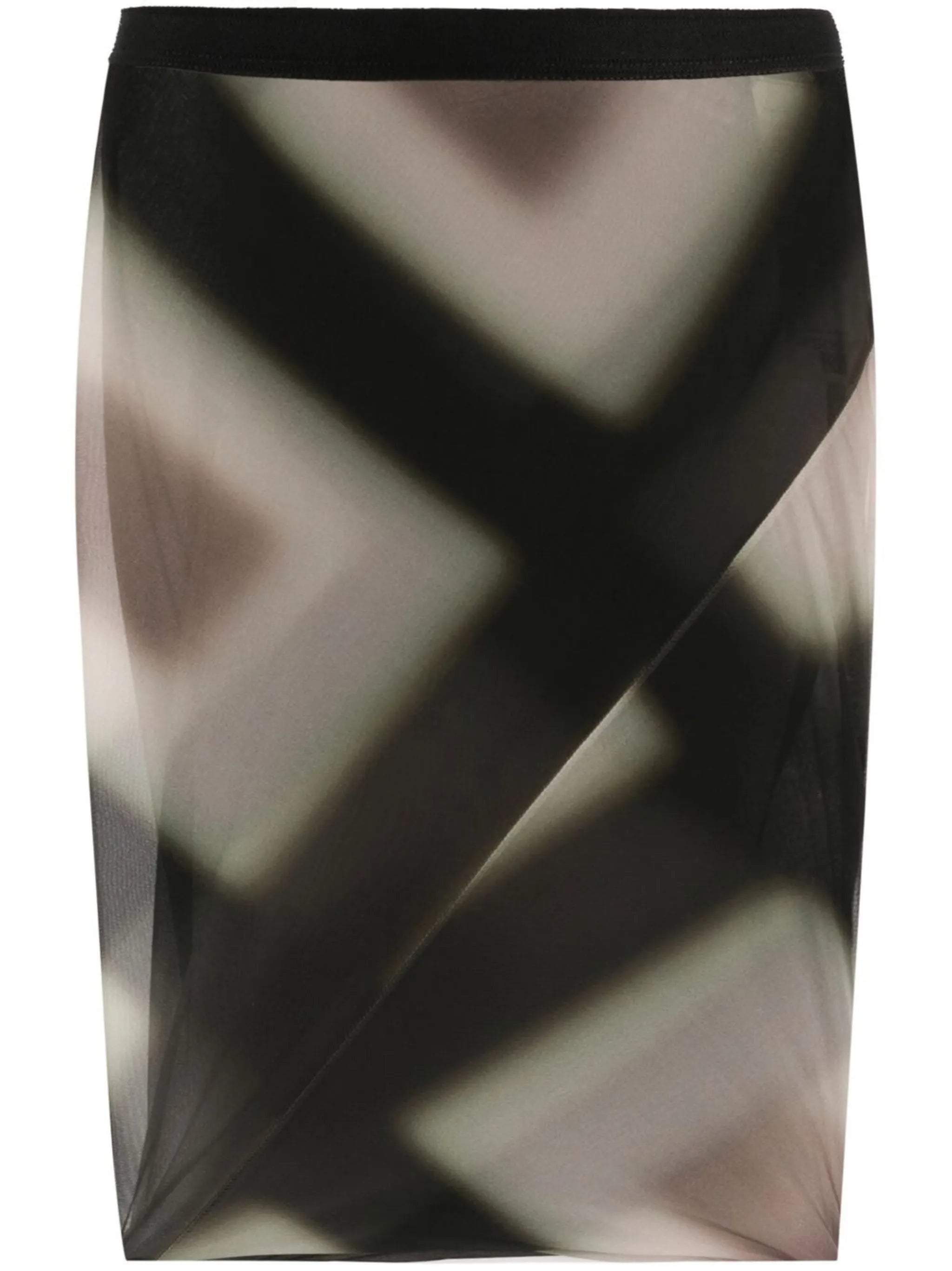 patterned midi skirt
