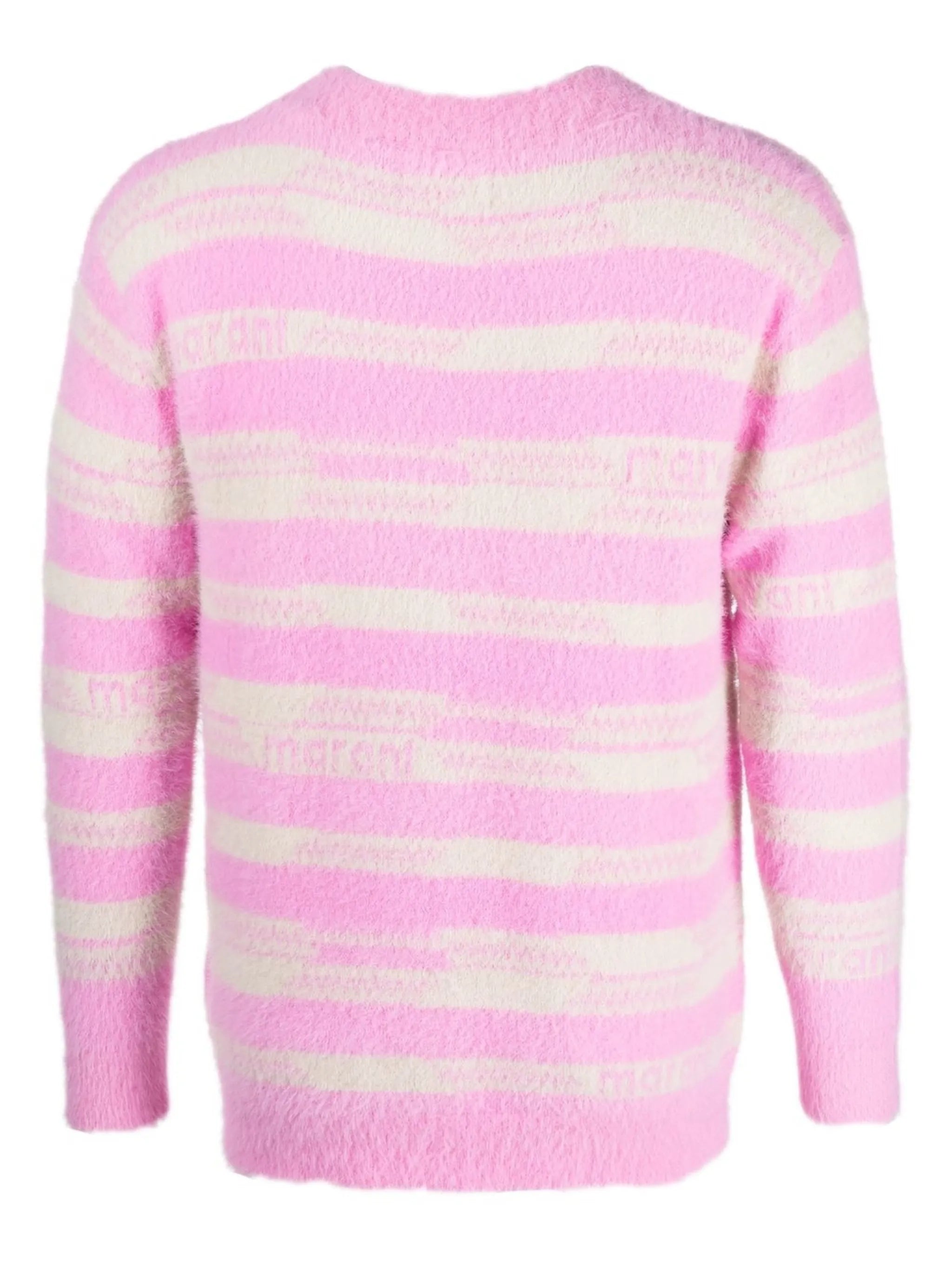 Orson logo-print striped jumper