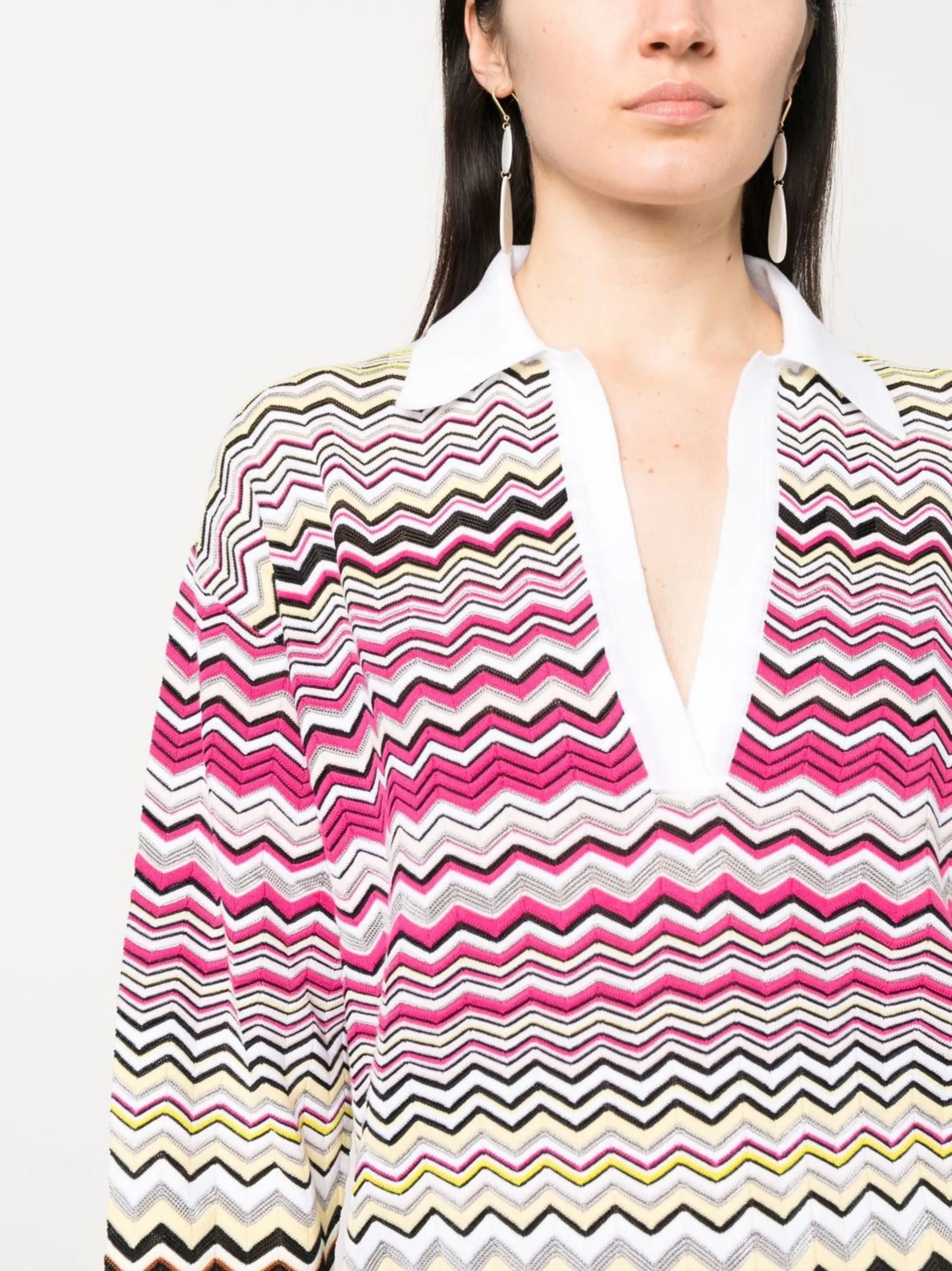 zigzag woven jumper