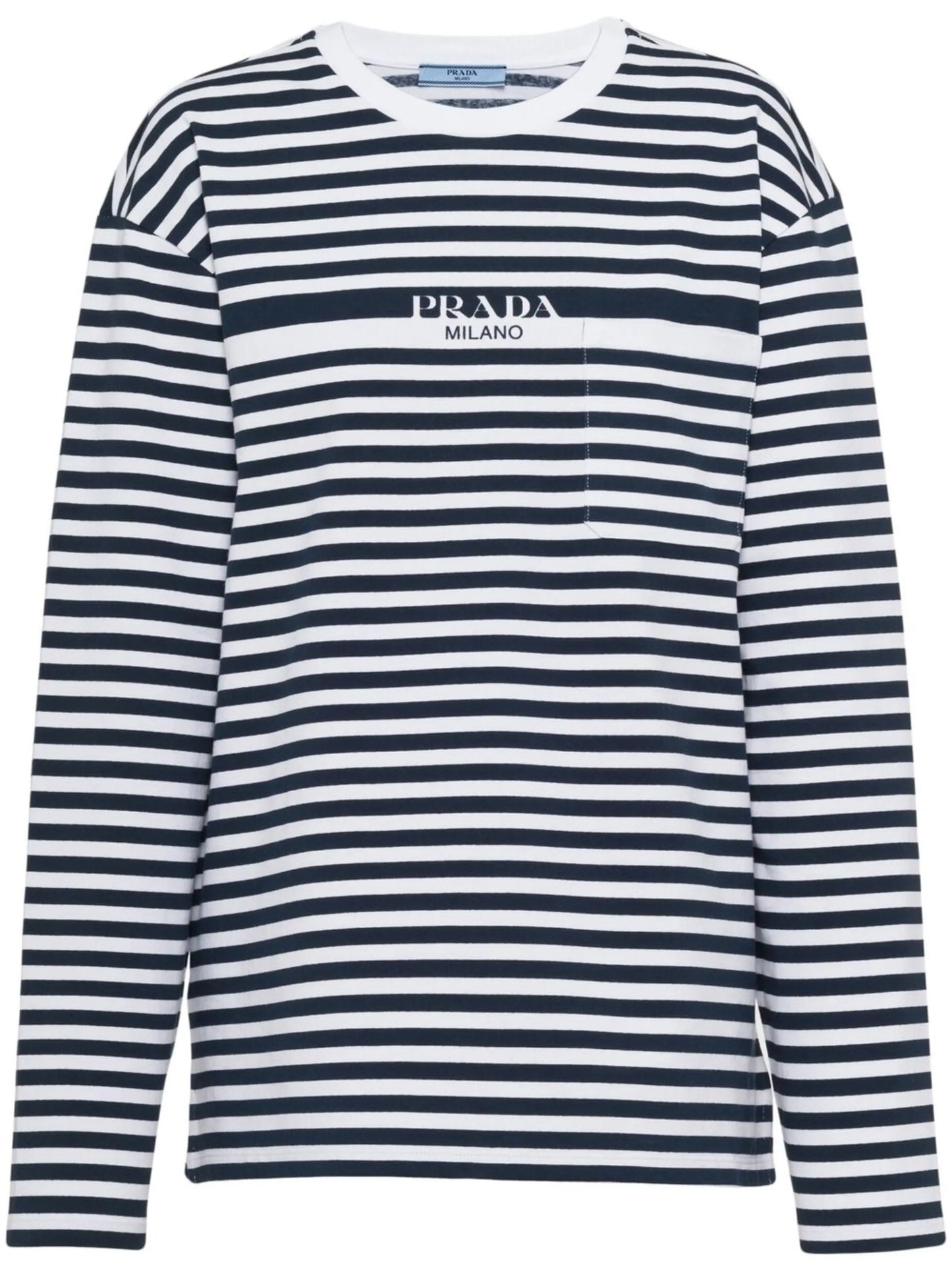 logo-print striped T-shirt