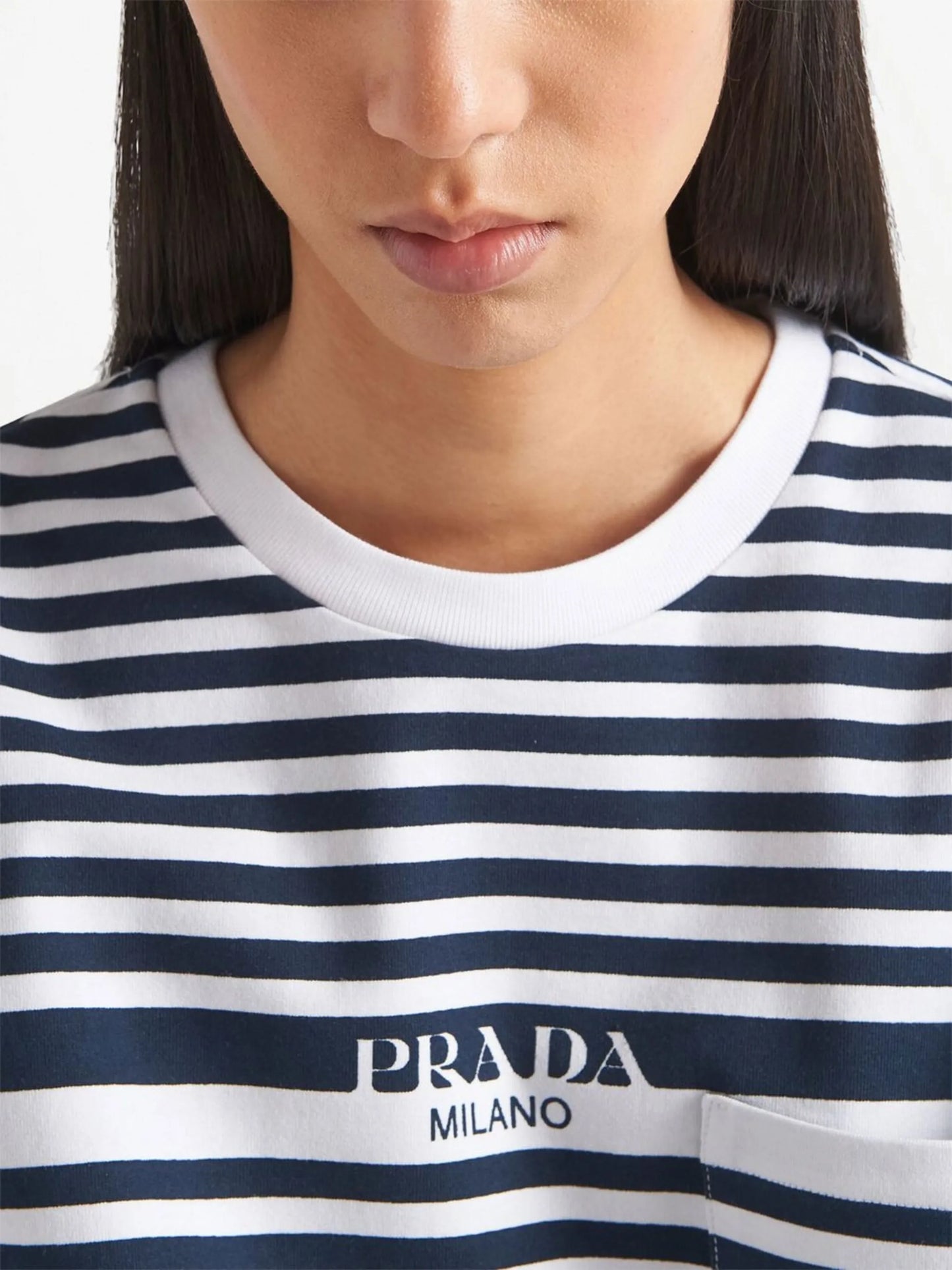logo-print striped T-shirt