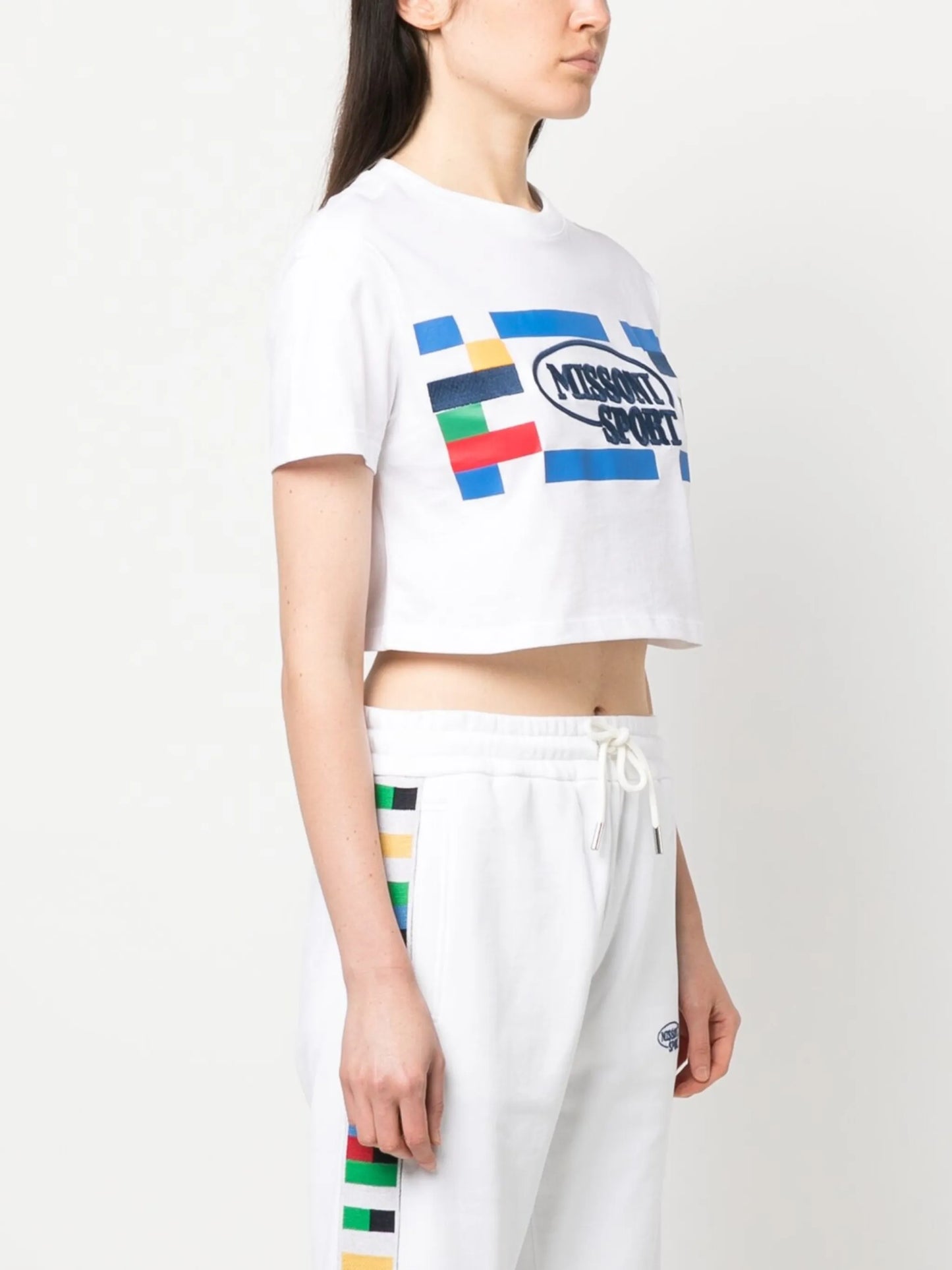 logo-print short-sleeve top