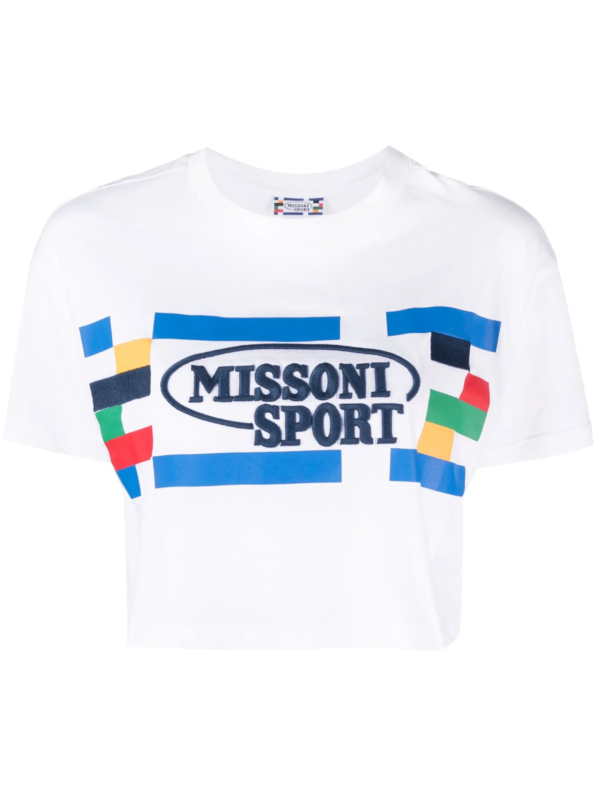 logo-print short-sleeve top