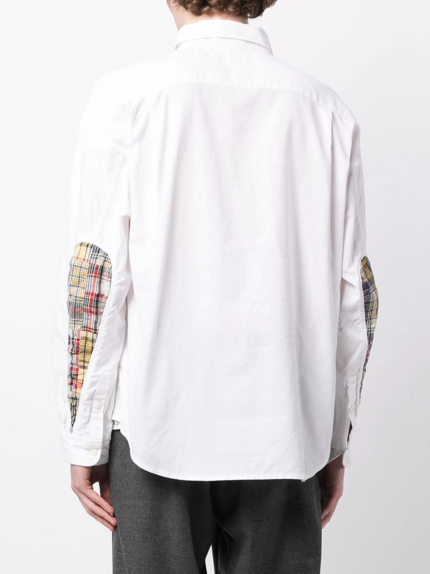 Albacore B.D. elbow-patch cotton shirt